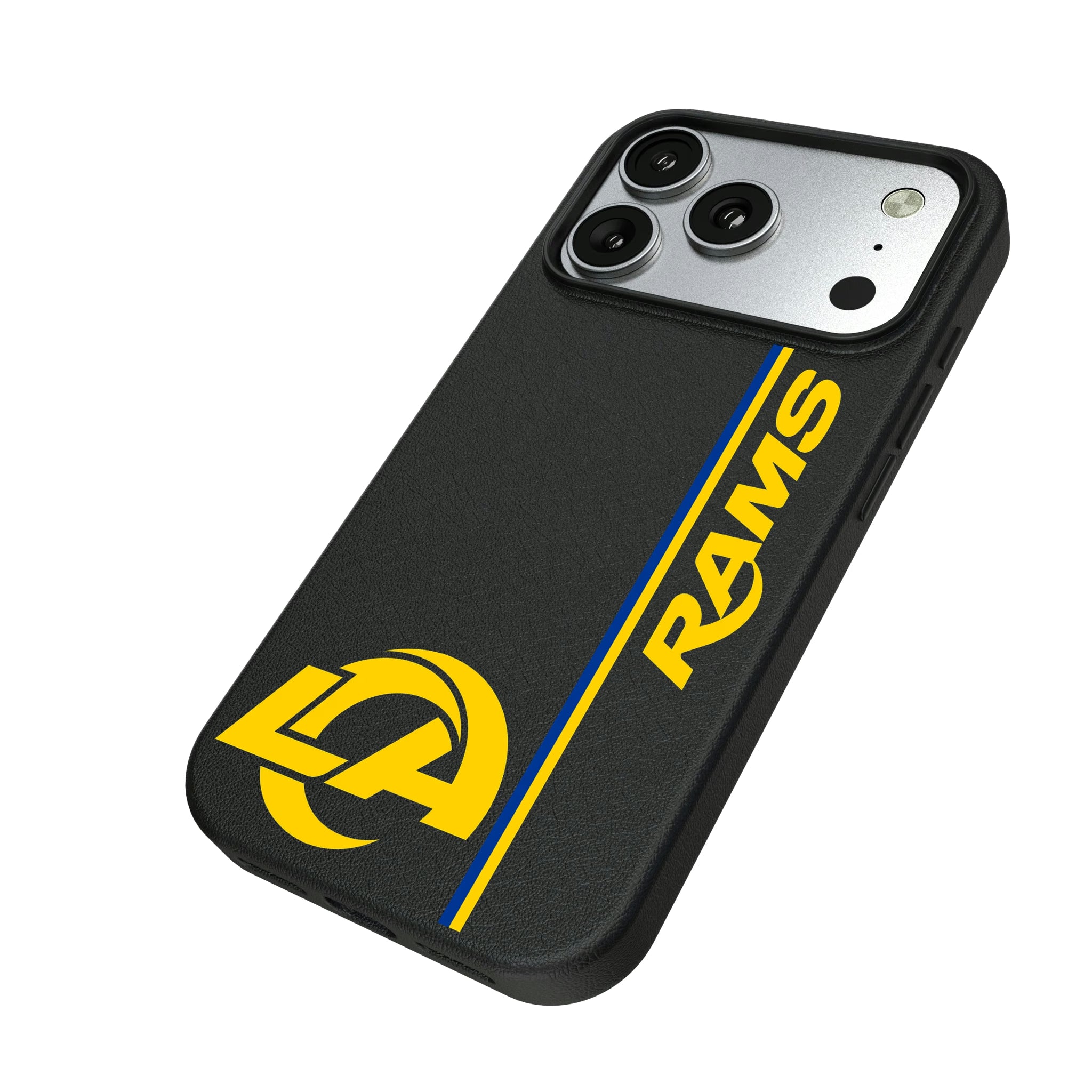 Los Angeles Rams Sidebar iPhone MagSafe Compatible Phone Case for Apple iPhone - Isometric View#Device_iPhone 17 Pro