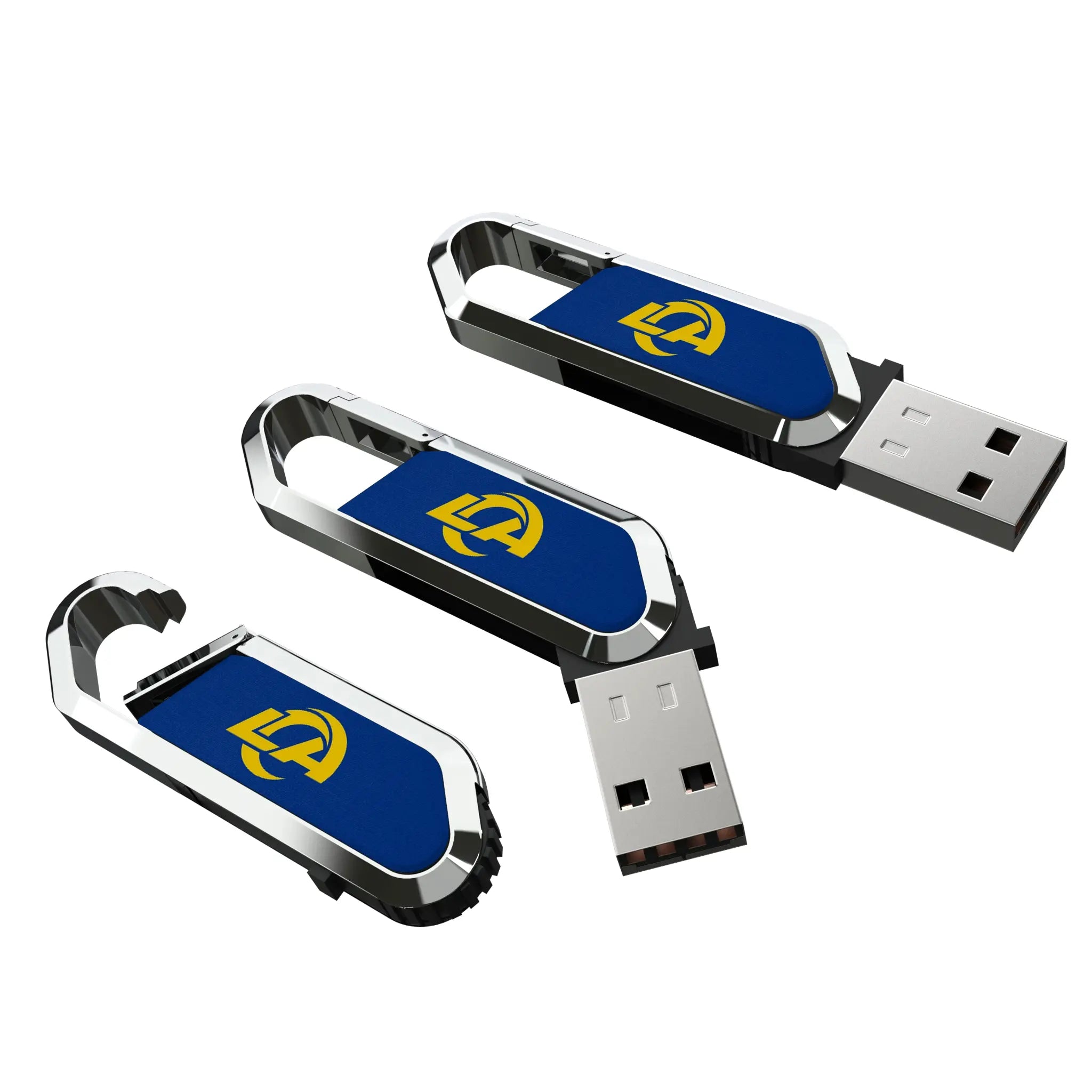 Los Angeles Rams Solid USB 64GB Clip Style Flash Drive