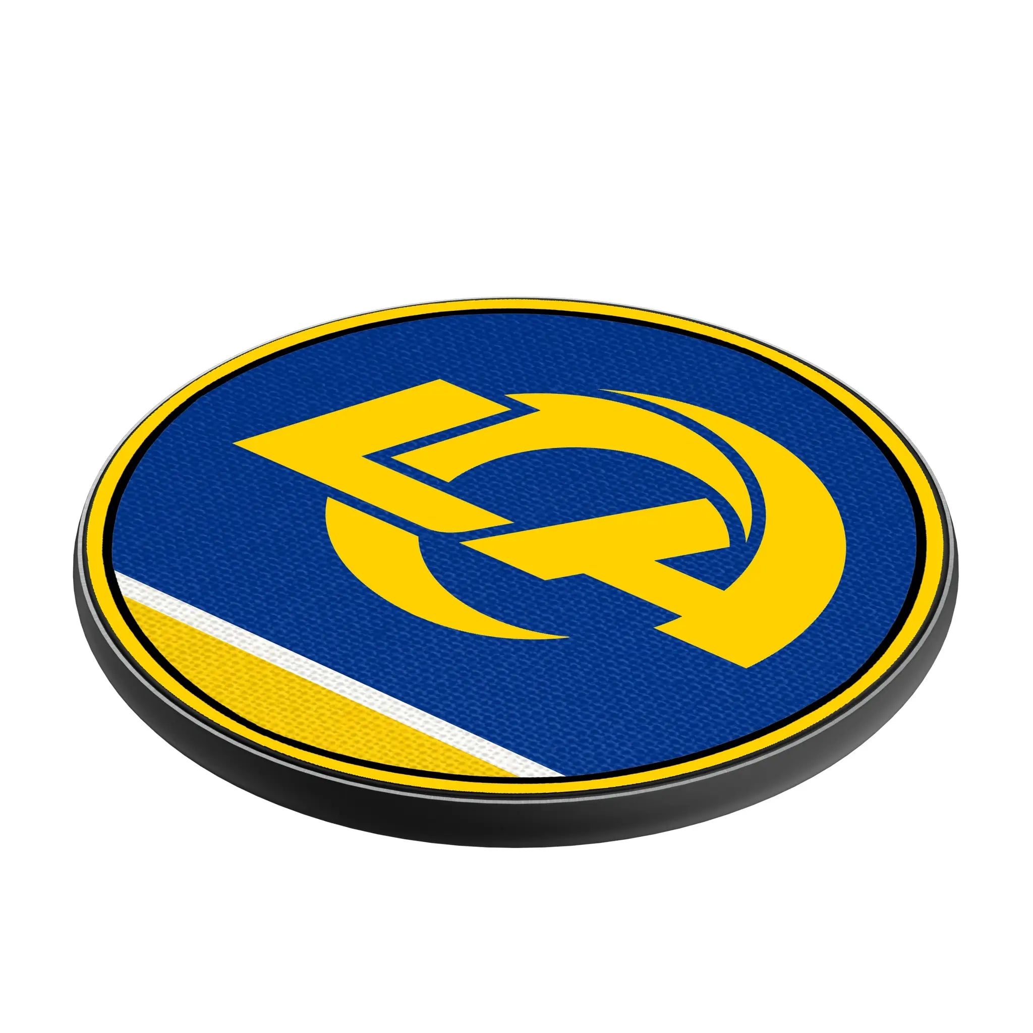 Los Angeles Rams Stripe 15-Watt Wireless Charger - Isometric View