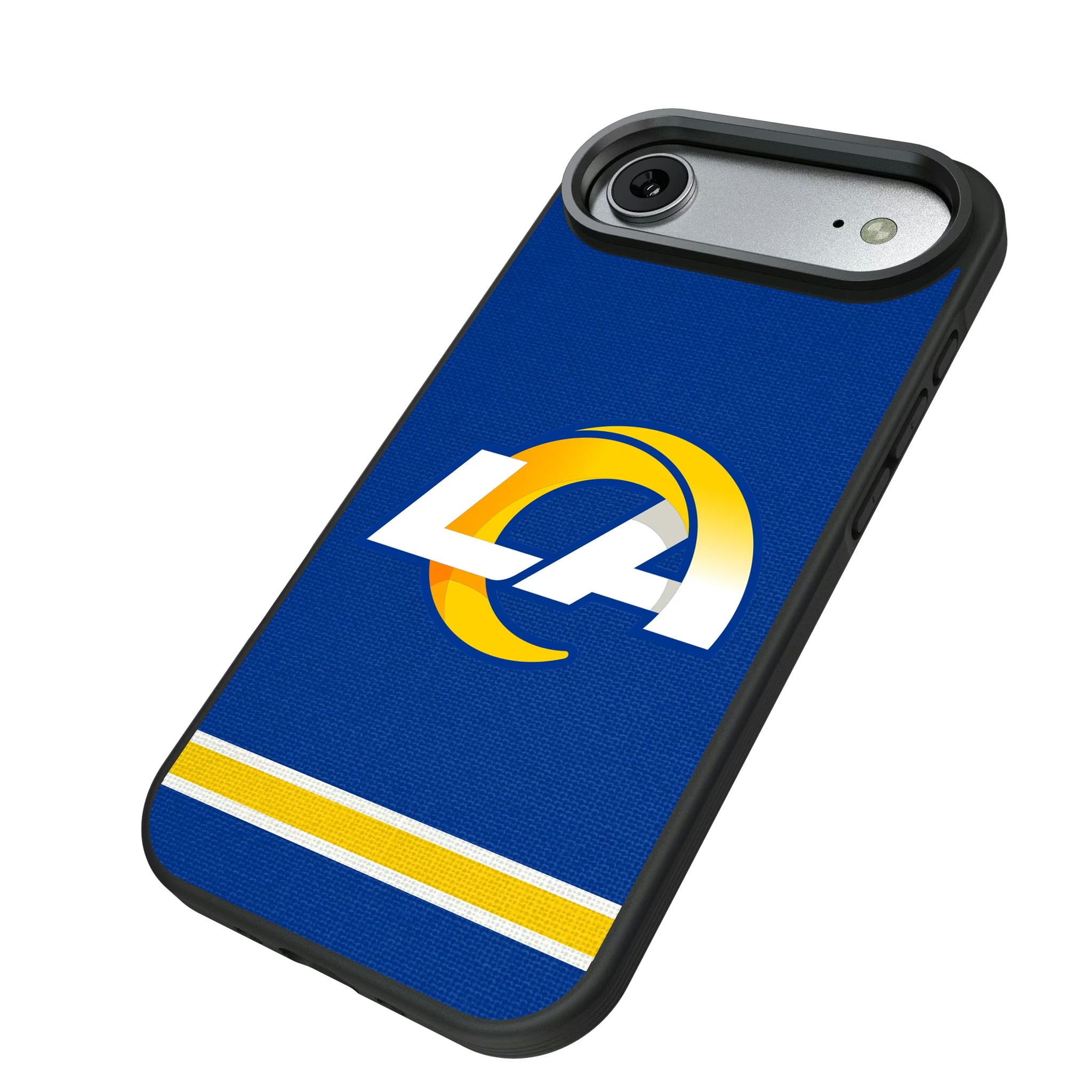 Los Angeles Rams Stripe iPhone Bump Phone Case for Apple iPhone - Isometric View#Device_iPhone Air