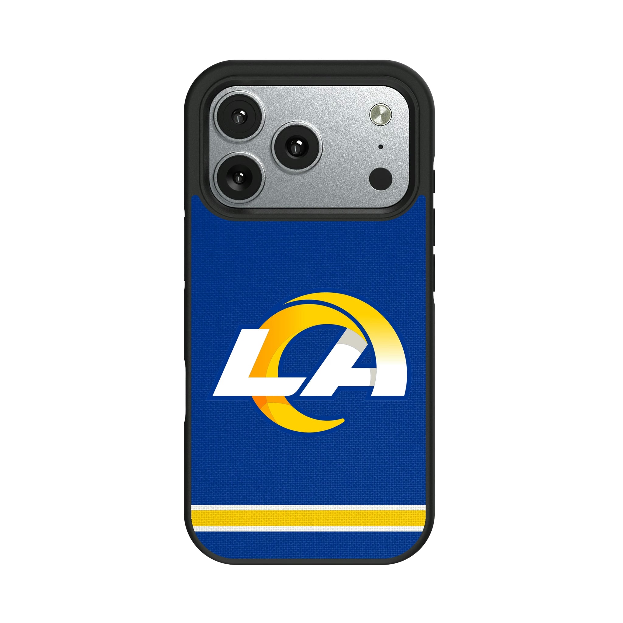 Los Angeles Rams Stripe iPhone Bump Phone Case for Apple iPhone#Device_iPhone 17 Pro