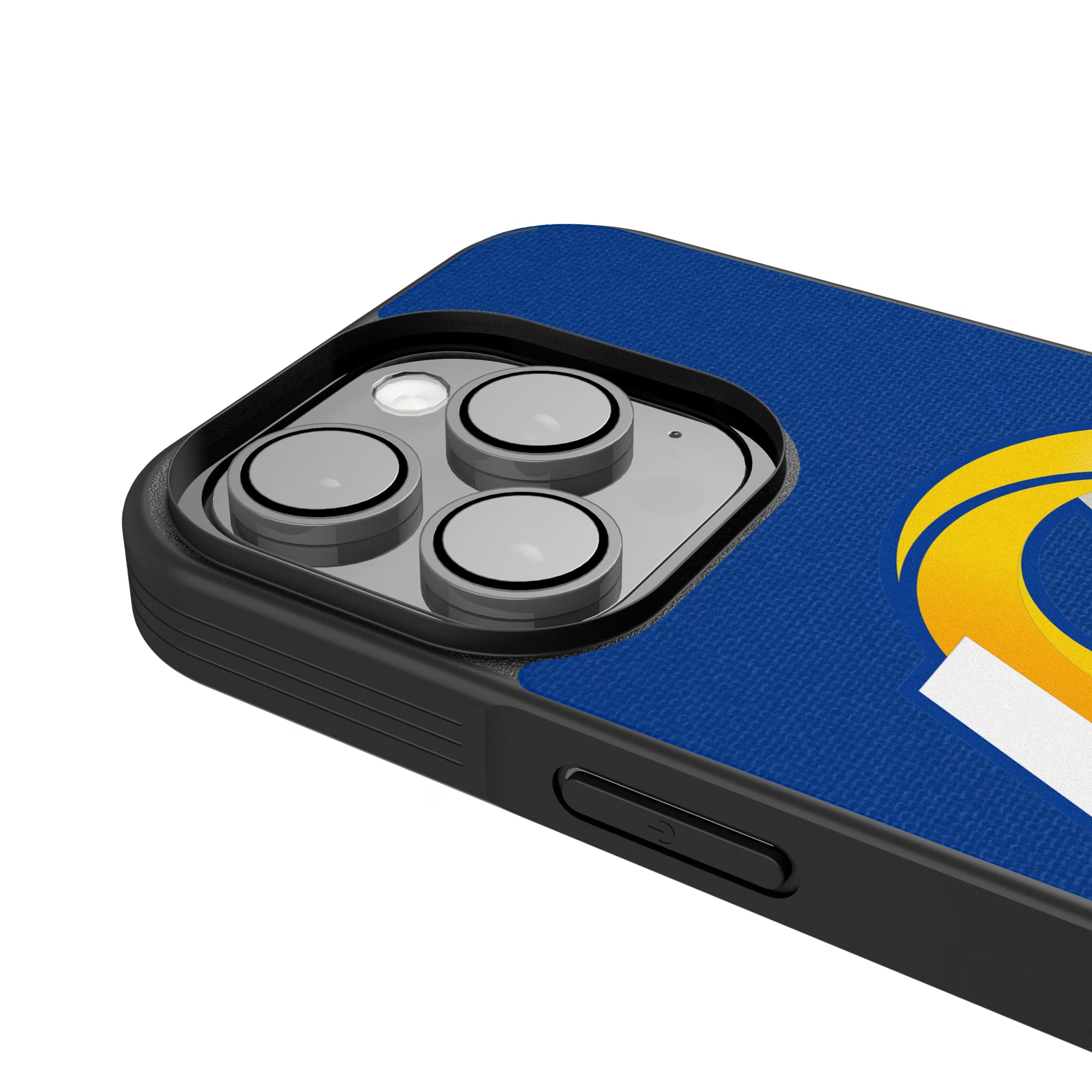 Los Angeles Rams Stripe iPhone Bump Phone Case for Apple iPhone - Detail