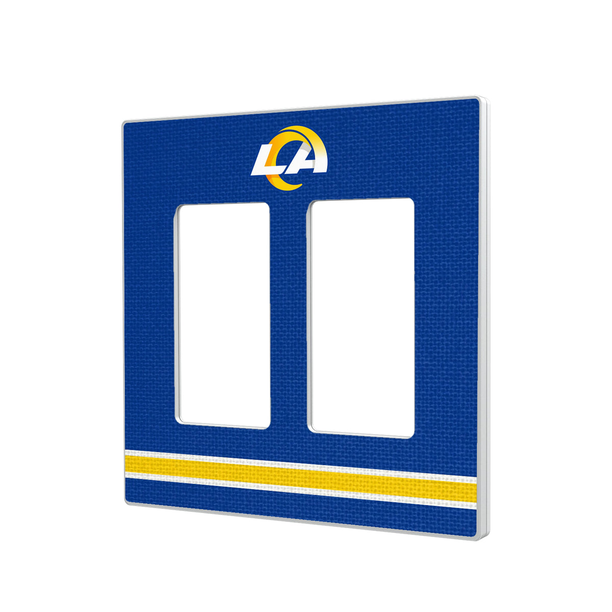 Los Angeles Rams Stripe Hidden-Screw Light Switch Plate#Style_Double Rocker