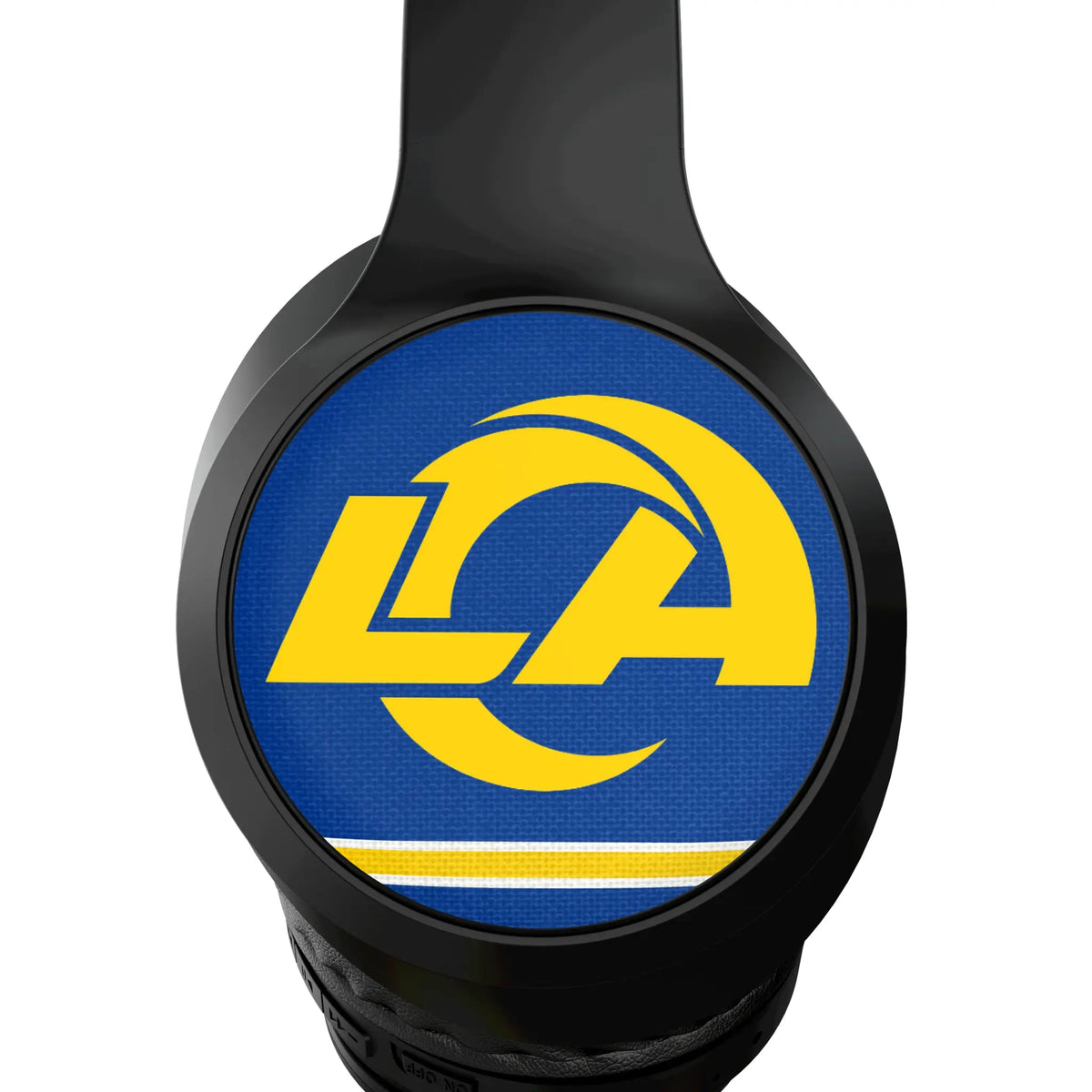 Los Angeles Rams Stripe Wireless Over-Ear Headphones With Case - Detail
