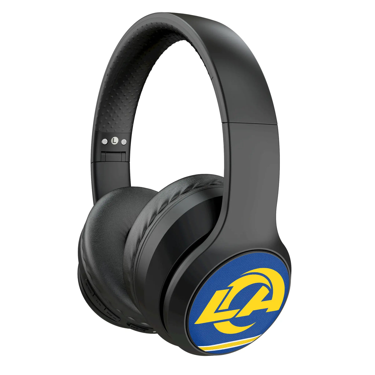 Los Angeles Rams Stripe Wireless Over-Ear Headphones With Case