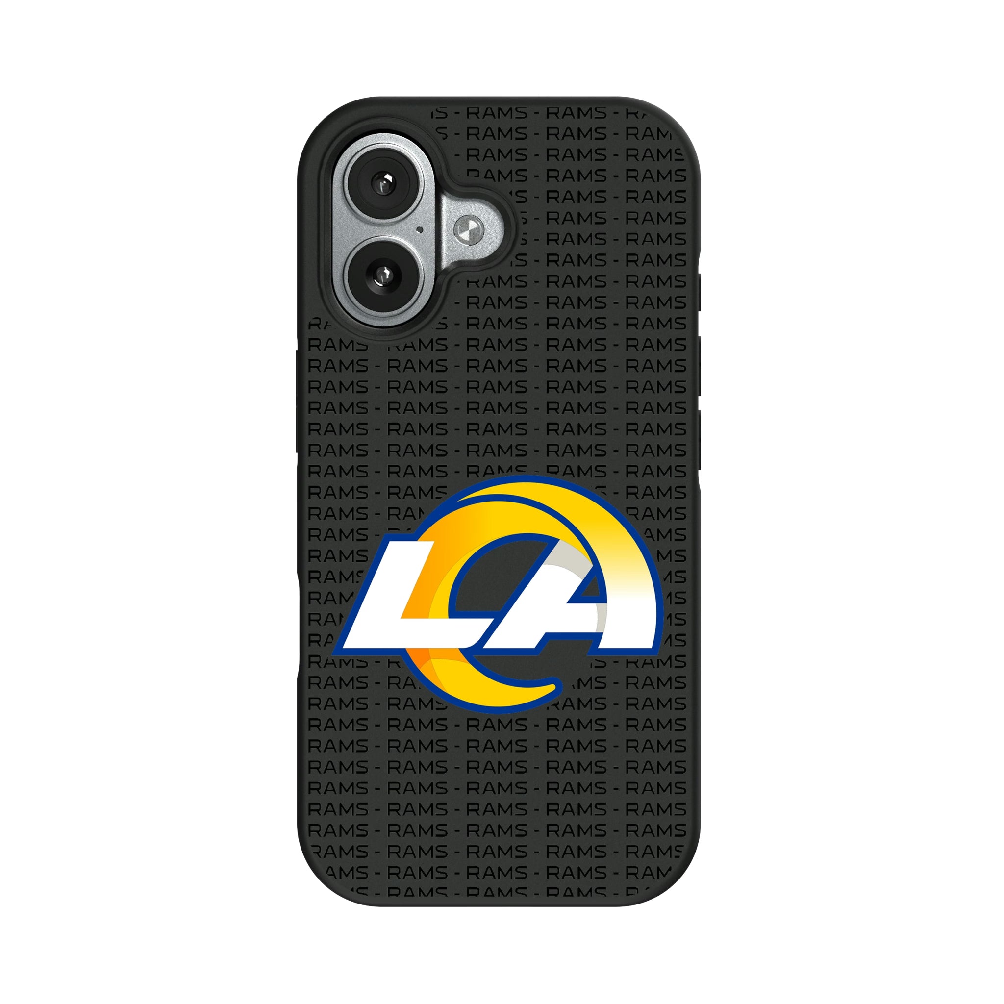 Los Angeles Rams Text Backdrop iPhone Bump Phone Case for Apple iPhone#Device_iPhone 17