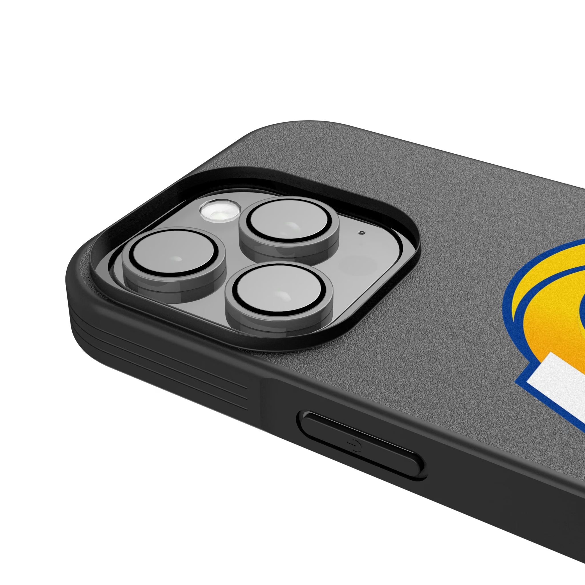 Los Angeles Rams Text Backdrop iPhone Bump Phone Case for Apple iPhone - Detail