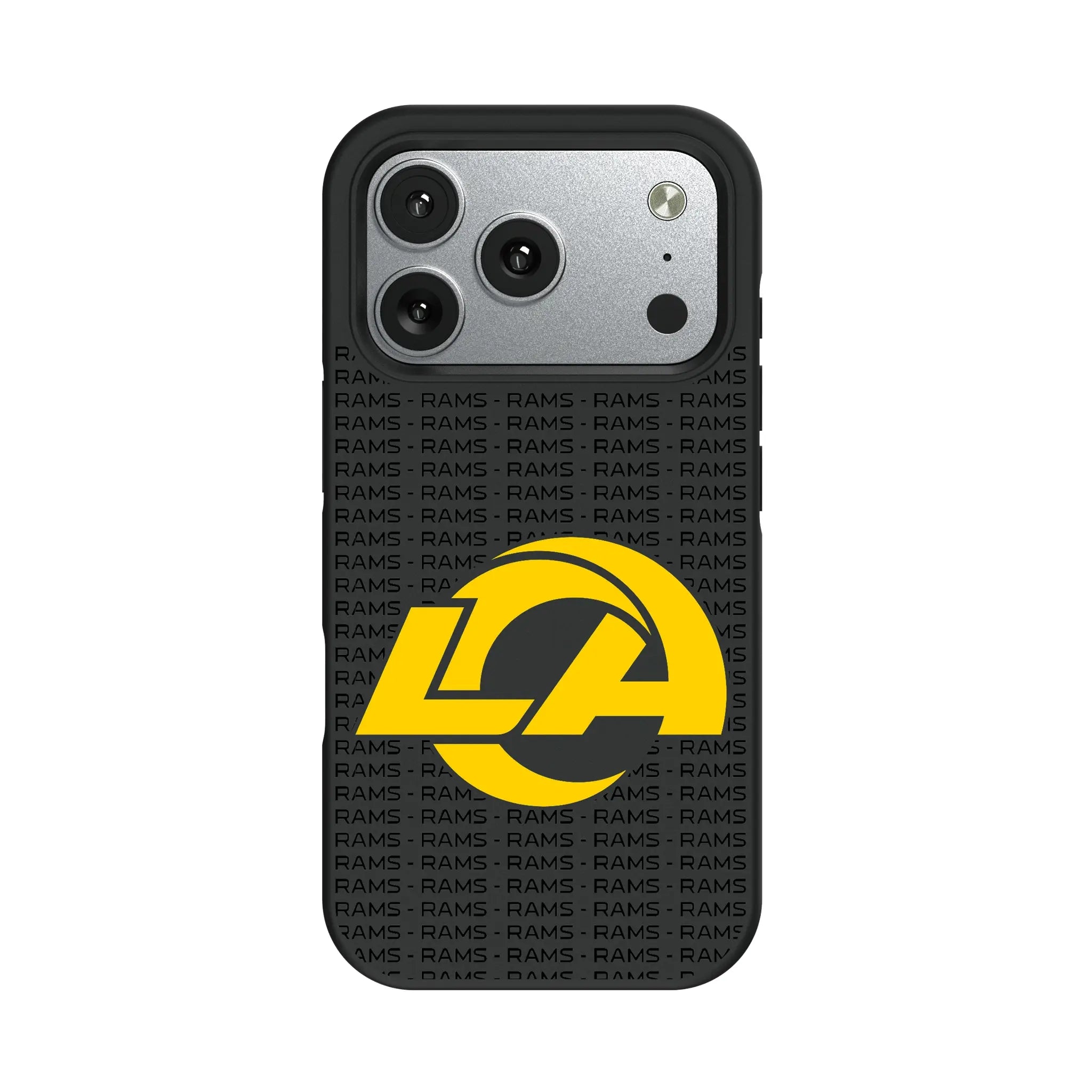 Los Angeles Rams Text Backdrop iPhone Bump Phone Case for Apple iPhone#Device_iPhone 17 Pro