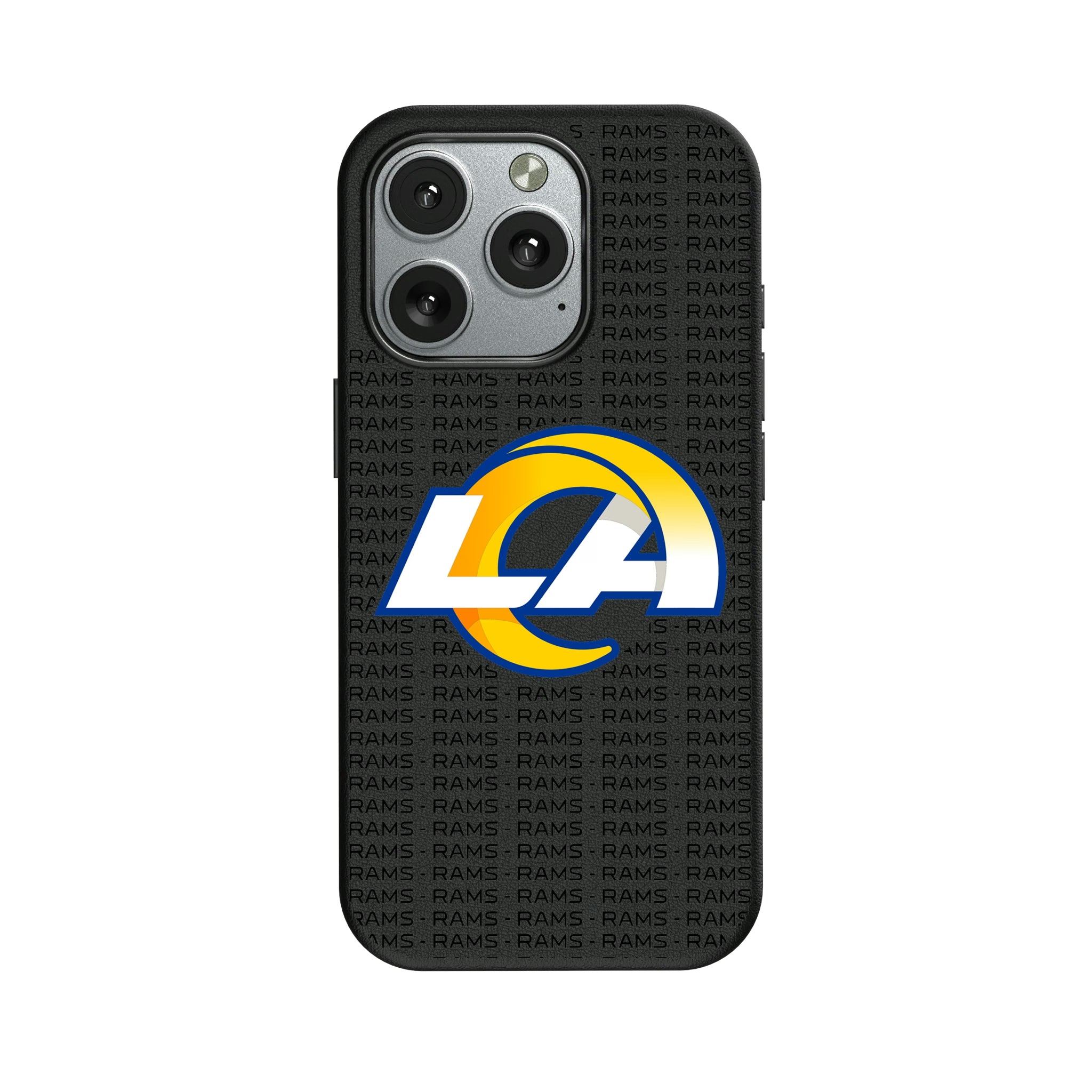 Los Angeles Rams Text Backdrop iPhone MagSafe Compatible Phone Case for Apple iPhone