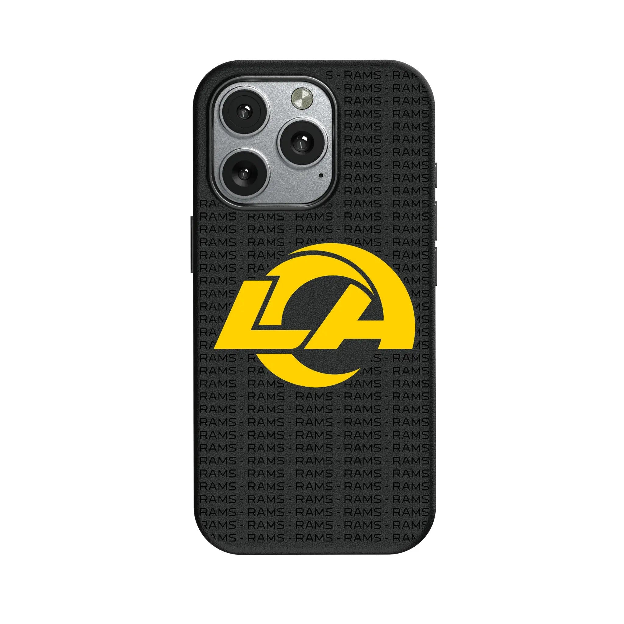 Los Angeles Rams Text Backdrop iPhone MagSafe Compatible Phone Case for Apple iPhone