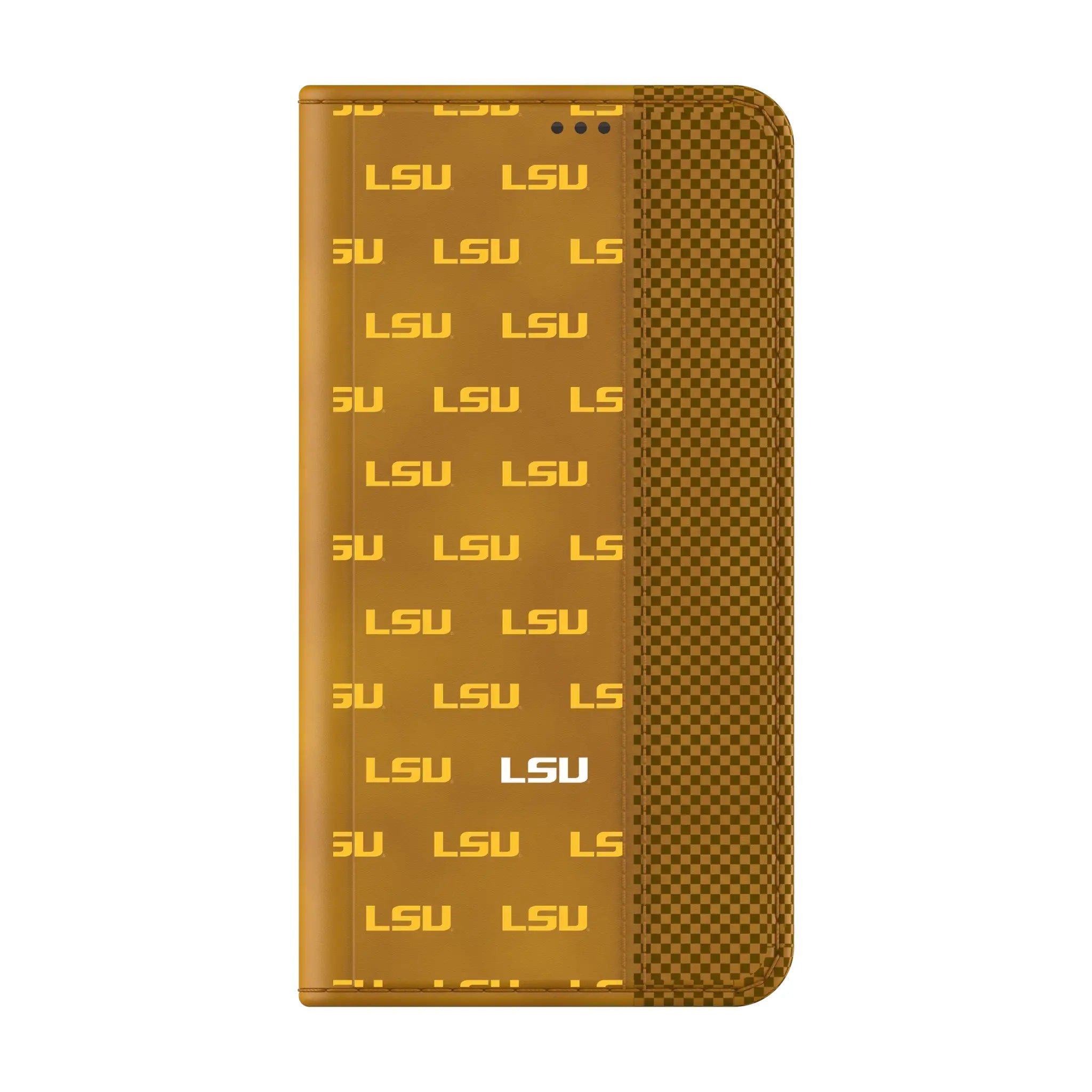 Louisiana State University Tigers Fashion Pattern Galaxy Folio Phone Case for Samsung Galaxy