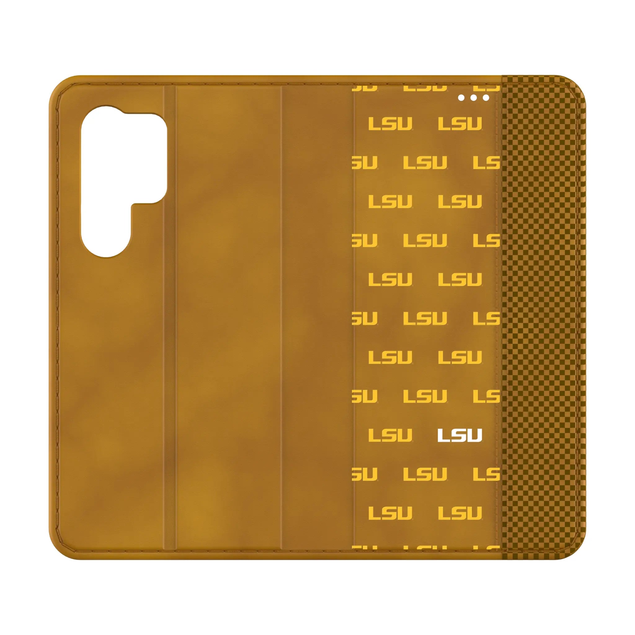 Louisiana State University Tigers Fashion Pattern Galaxy Folio Phone Case for Samsung Galaxy