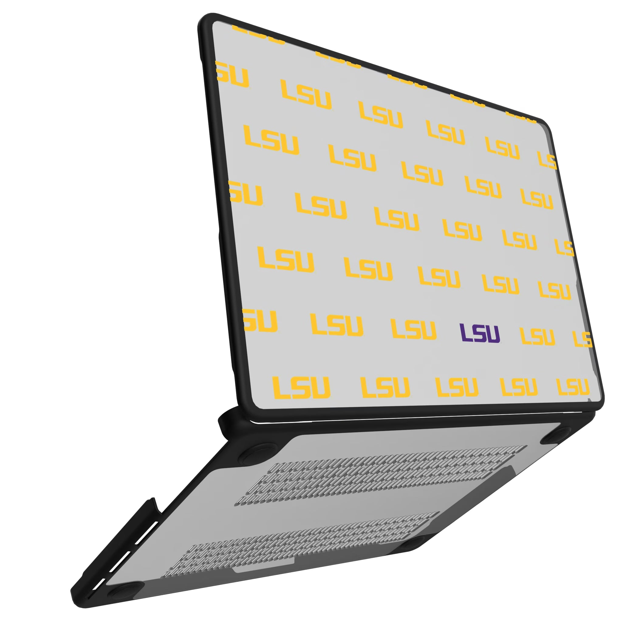 Louisiana State University Tigers Fashion Pattern MacBook Laptop Case for Apple MacBook#Device_MacBook Pro (14-inch, 2021) / MacBook Pro (14-inch, 2023) / MacBook Pro (14-inch, 2024)