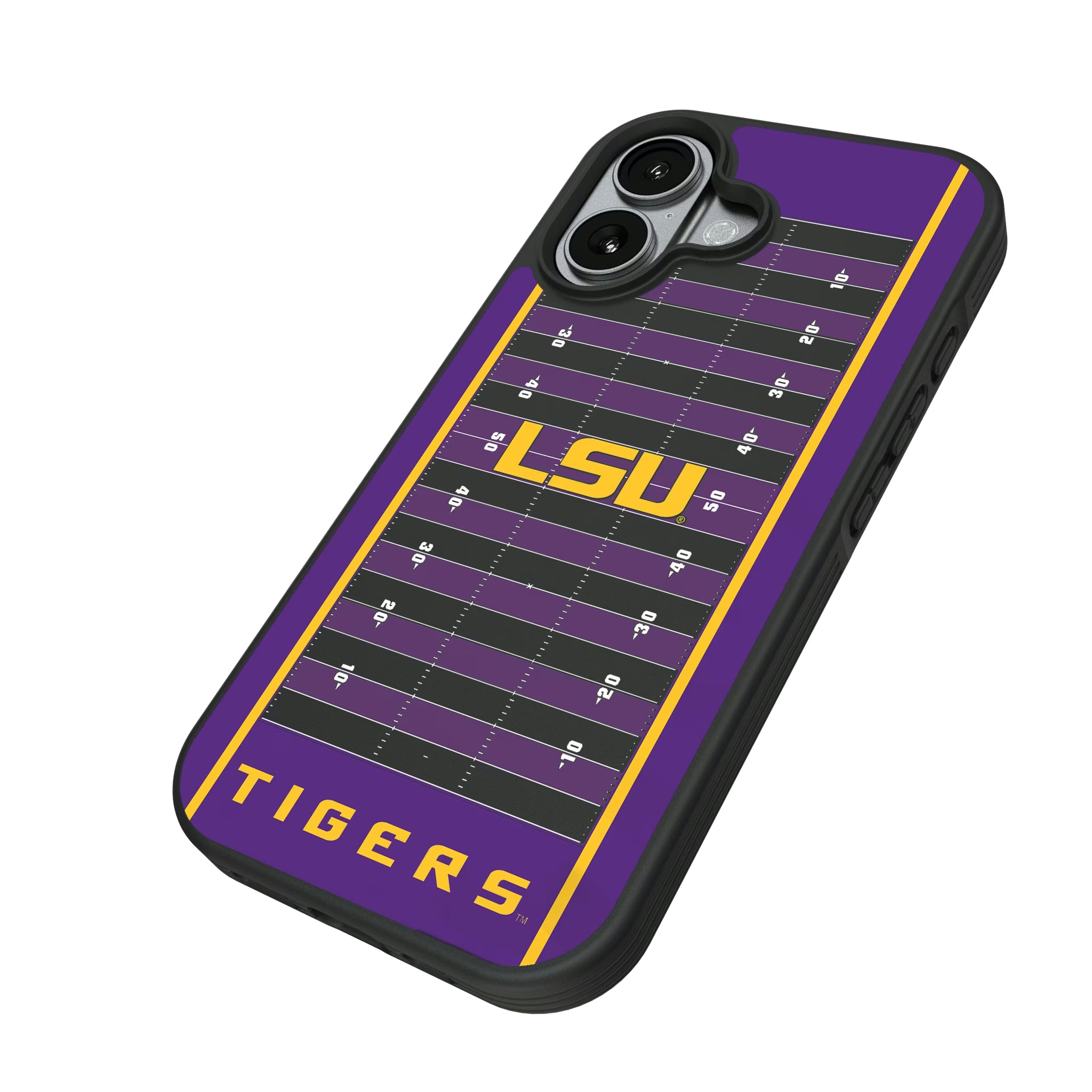 Louisiana State University Tigers Field iPhone Bump Phone Case for Apple iPhone - Isometric View#Device_iPhone 17