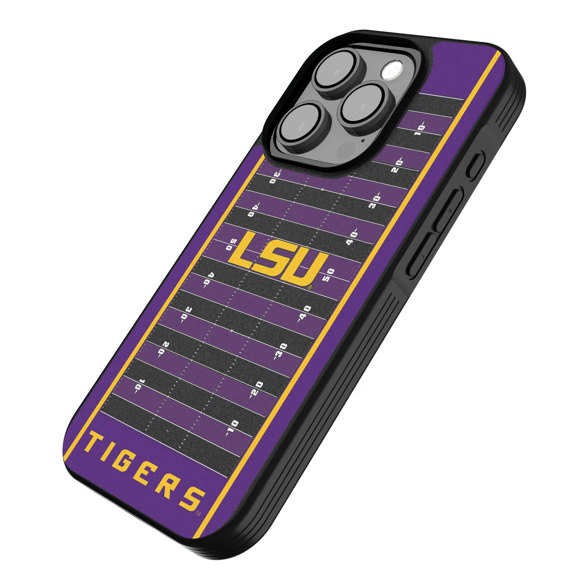Louisiana State University Tigers Field iPhone Bump Phone Case for Apple iPhone - Isometric View