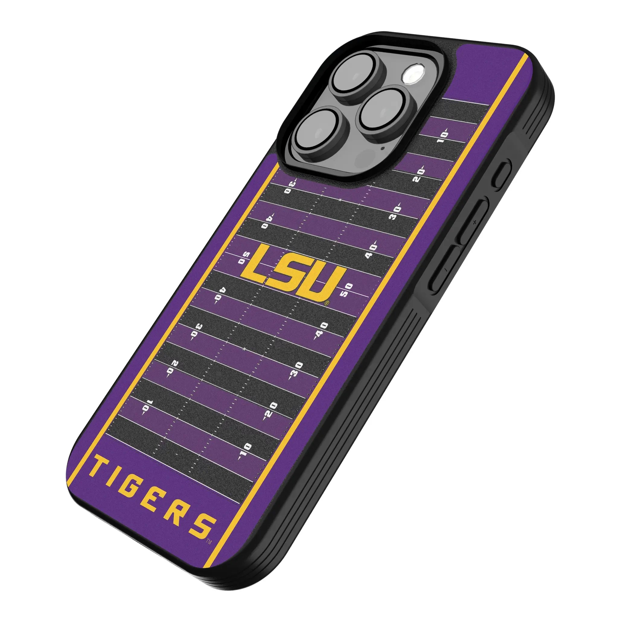 Louisiana State University Tigers Field iPhone Bump Phone Case for Apple iPhone - Isometric View