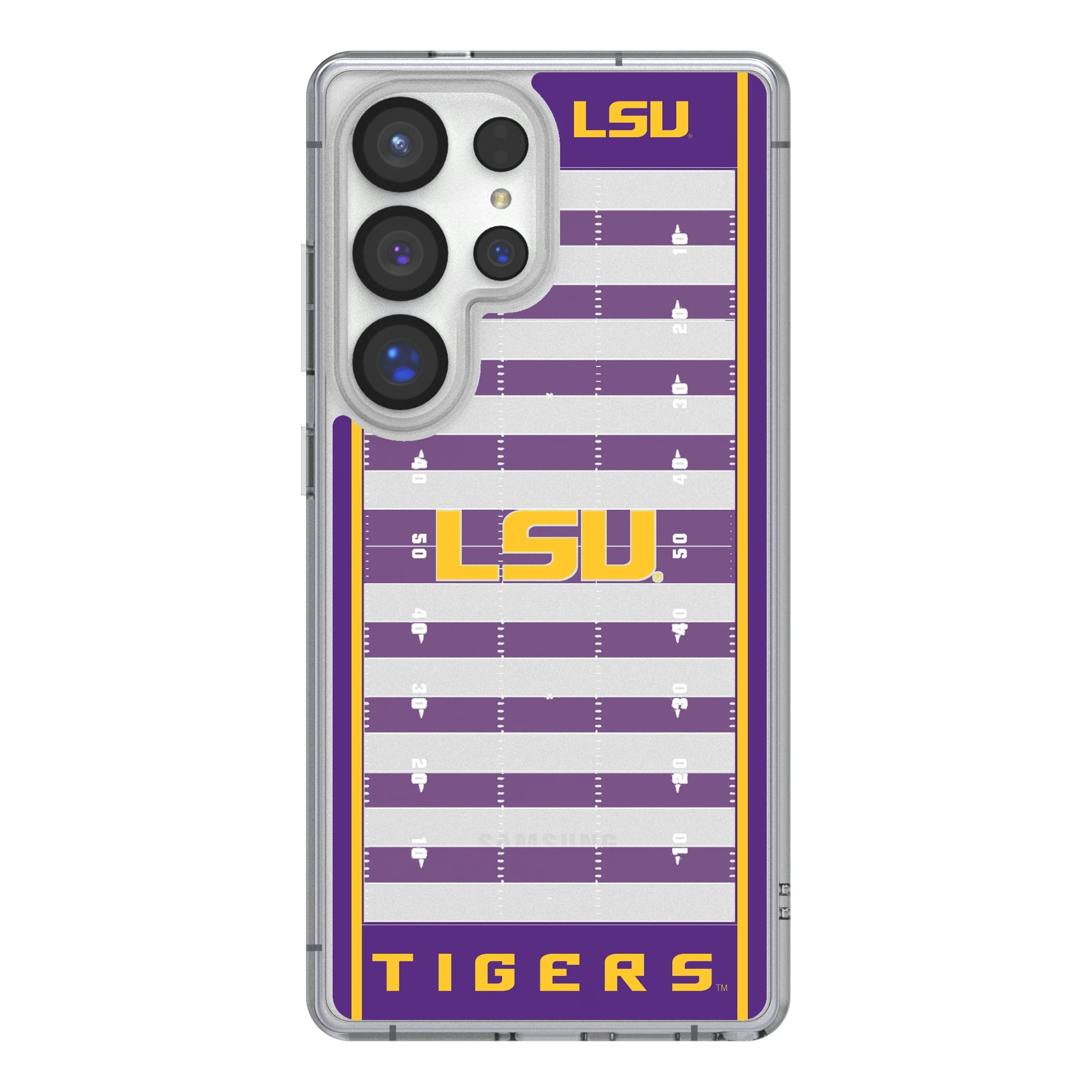 Louisiana State University Tigers Field Galaxy Clear Phone Case for Samsung Galaxy