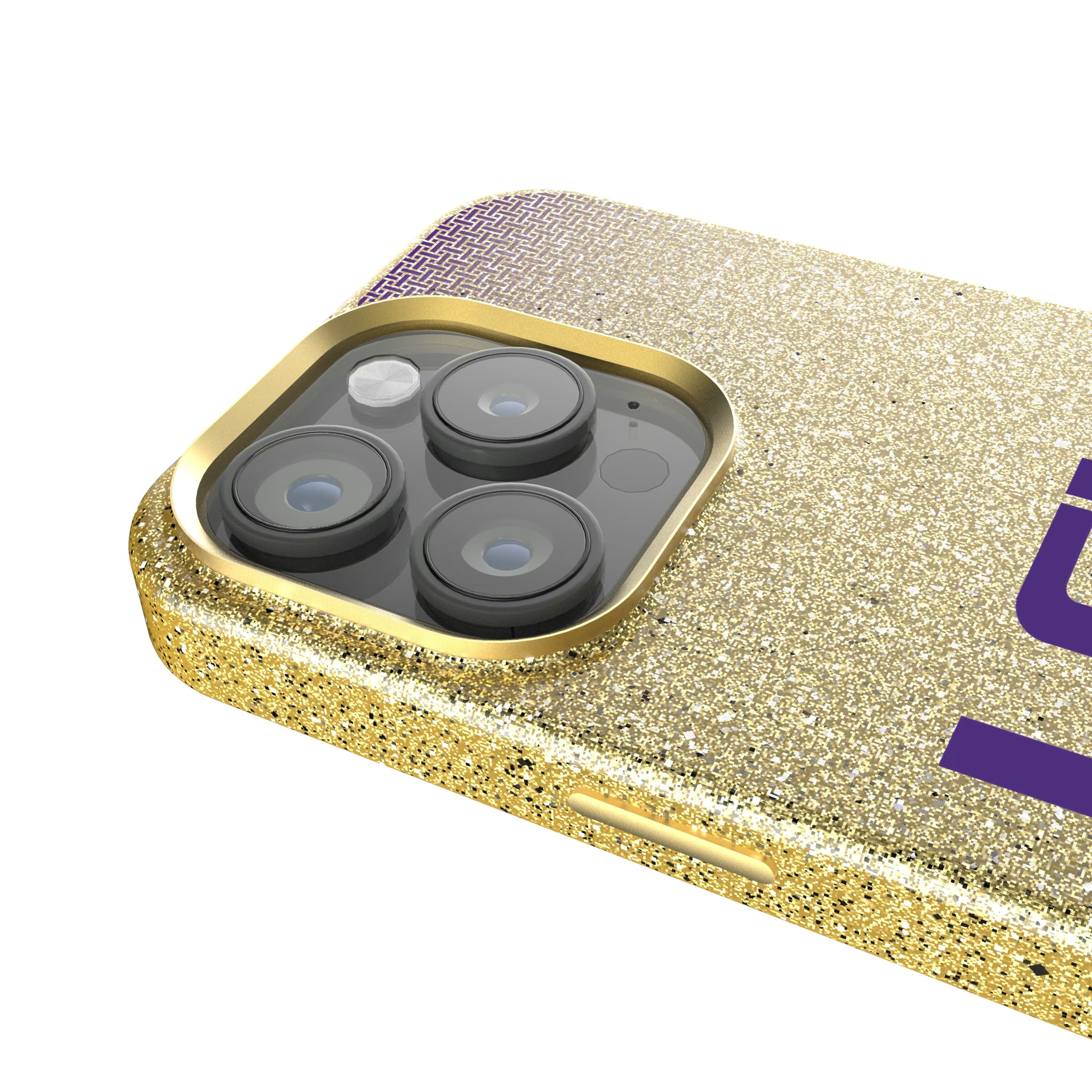 Louisiana State University Tigers Linen iPhone Bling Phone Case for Apple iPhone - Detail