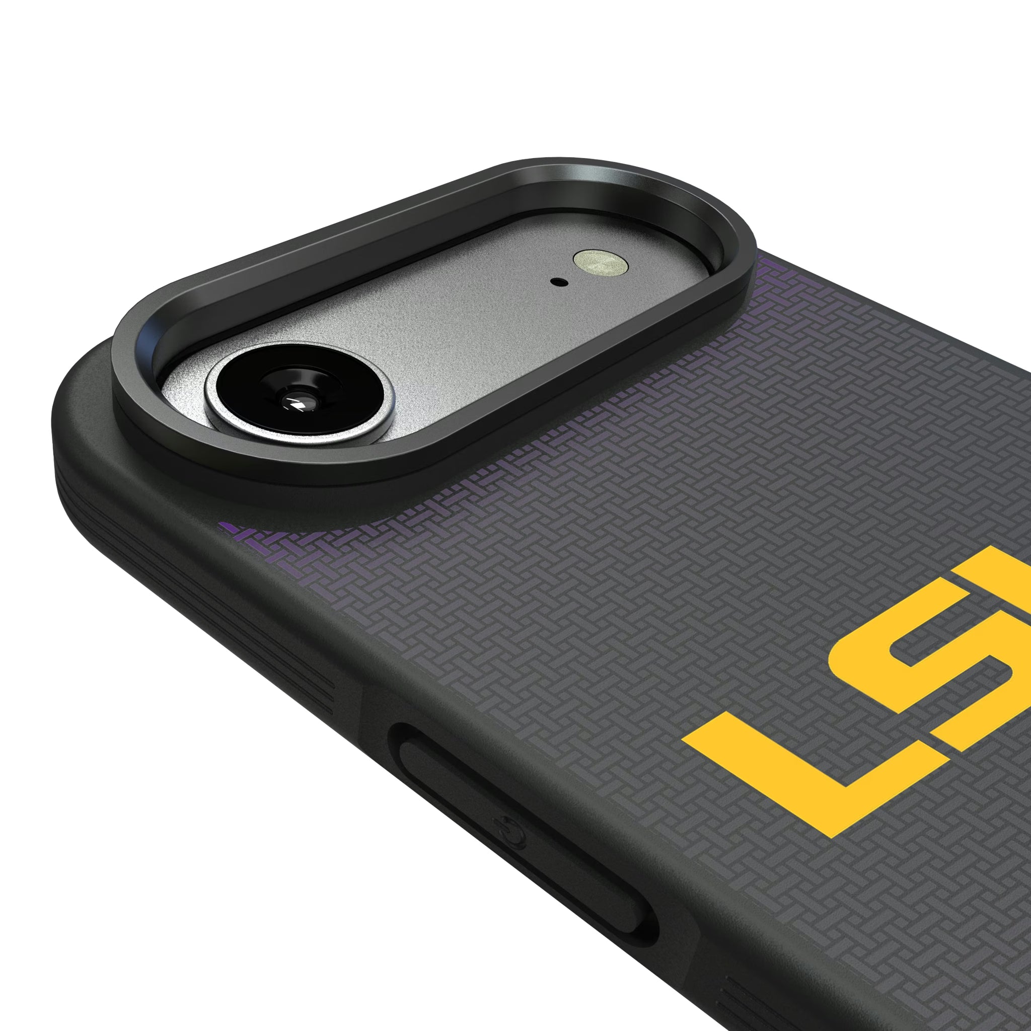 Louisiana State University Tigers Linen iPhone Bump Phone Case for Apple iPhone - Detail#Device_iPhone Air