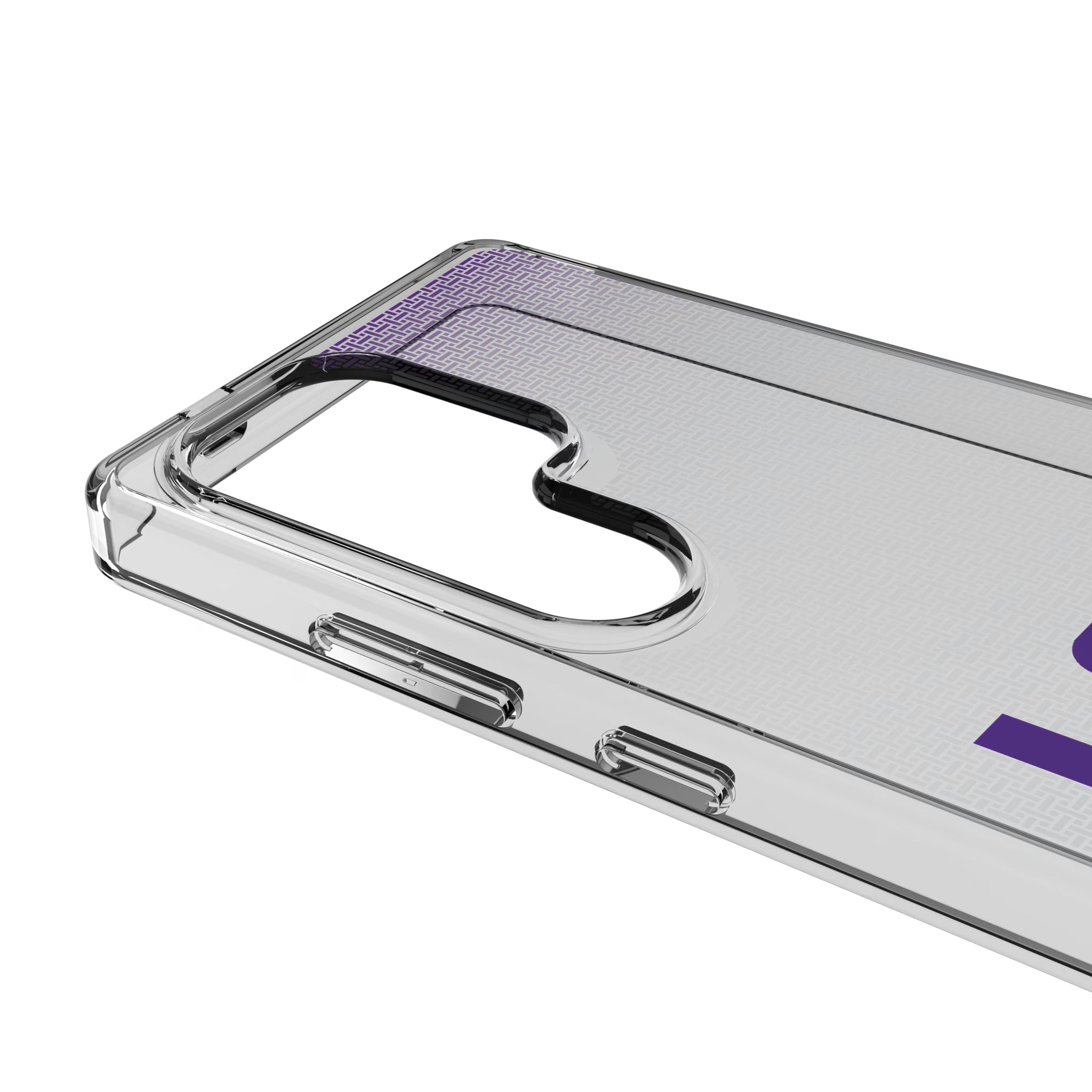 Louisiana State University Tigers Linen Galaxy Clear Phone Case for Samsung Galaxy - Detail
