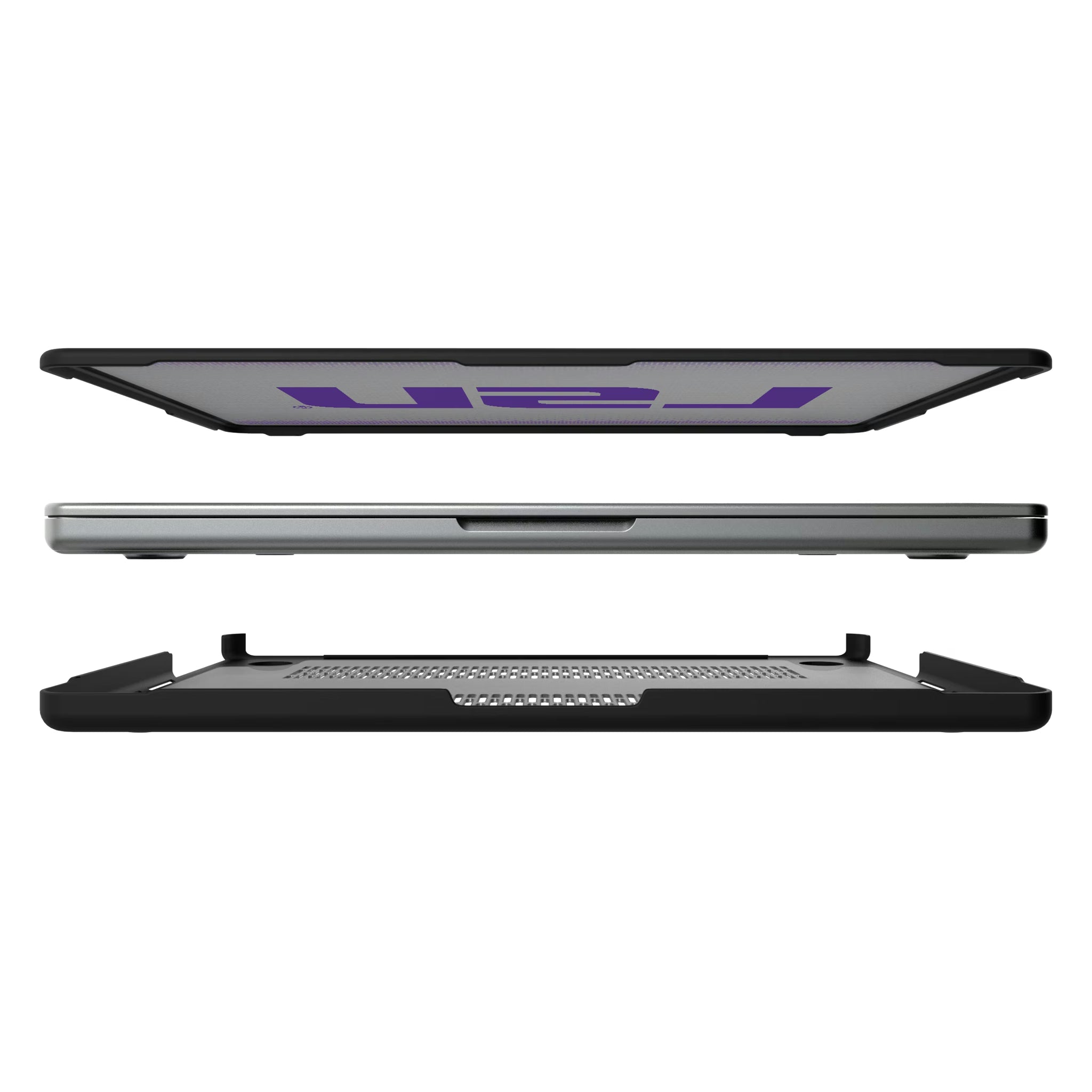 Louisiana State University Tigers Linen MacBook Laptop Case for Apple MacBook#Device_MacBook Pro (14-inch, 2021) / MacBook Pro (14-inch, 2023) / MacBook Pro (14-inch, 2024)