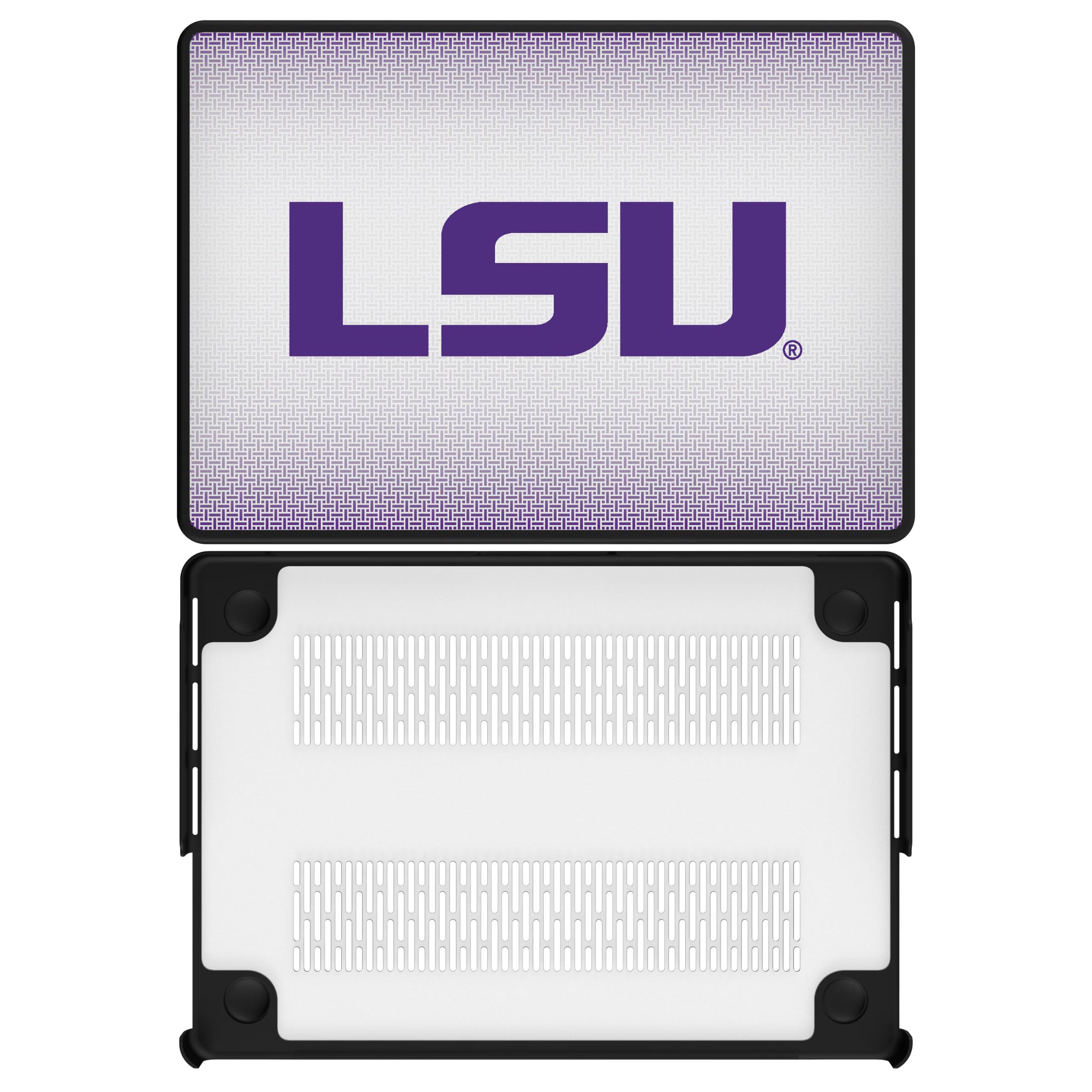 Louisiana State University Tigers Linen MacBook Laptop Case for Apple MacBook#Device_MacBook Pro (14-inch, 2021) / MacBook Pro (14-inch, 2023) / MacBook Pro (14-inch, 2024)