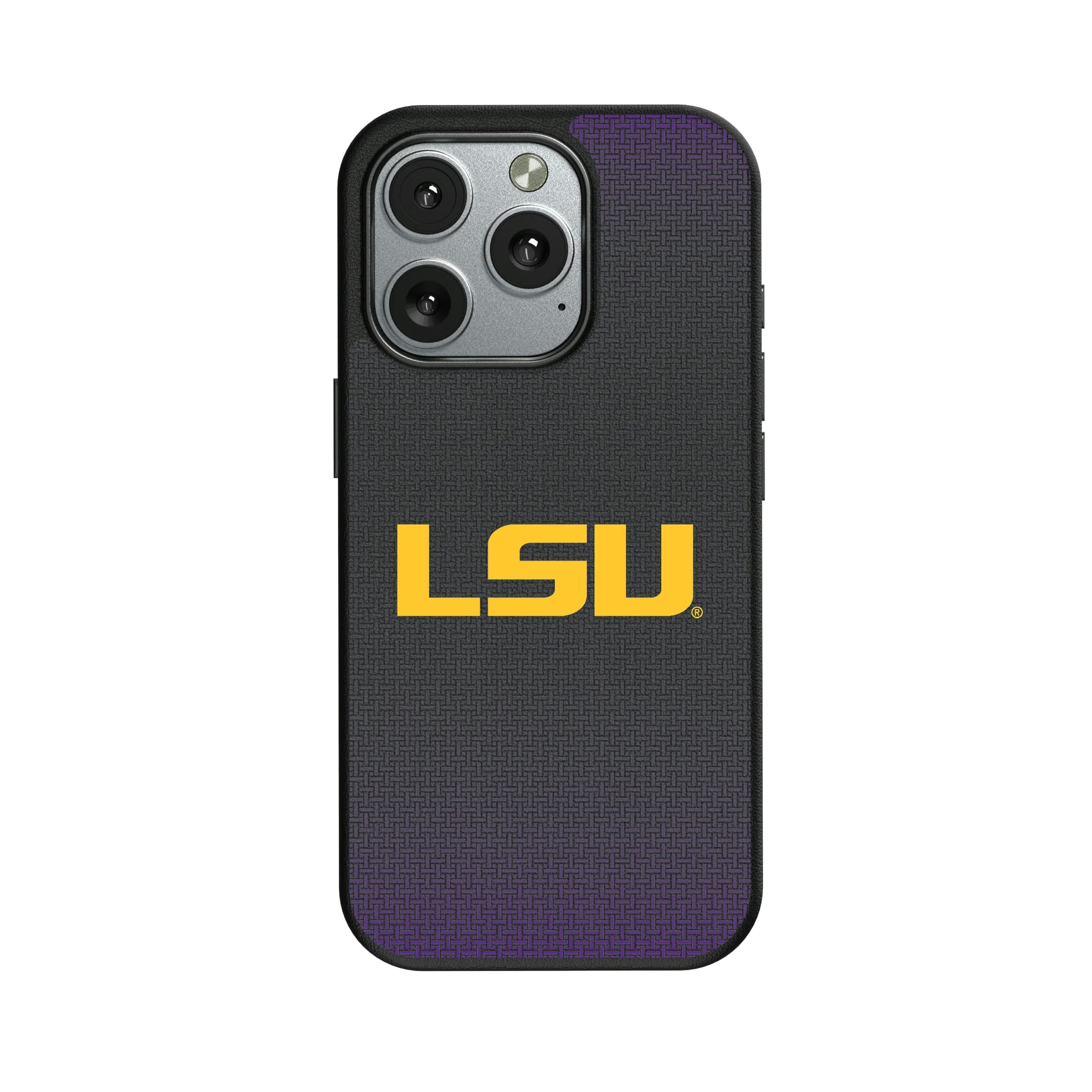 Louisiana State University Tigers Linen iPhone MagSafe Compatible Phone Case for Apple iPhone