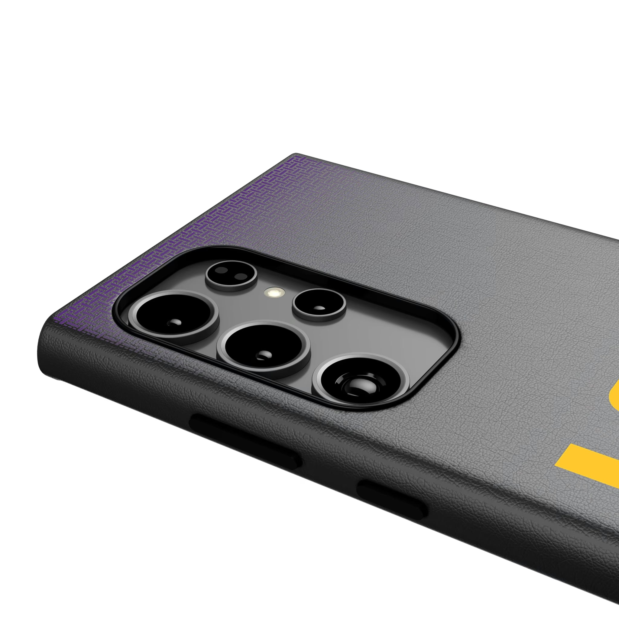 Louisiana State University Tigers Linen Galaxy MagSafe Compatible Phone Case for Samsung Galaxy - Detail
