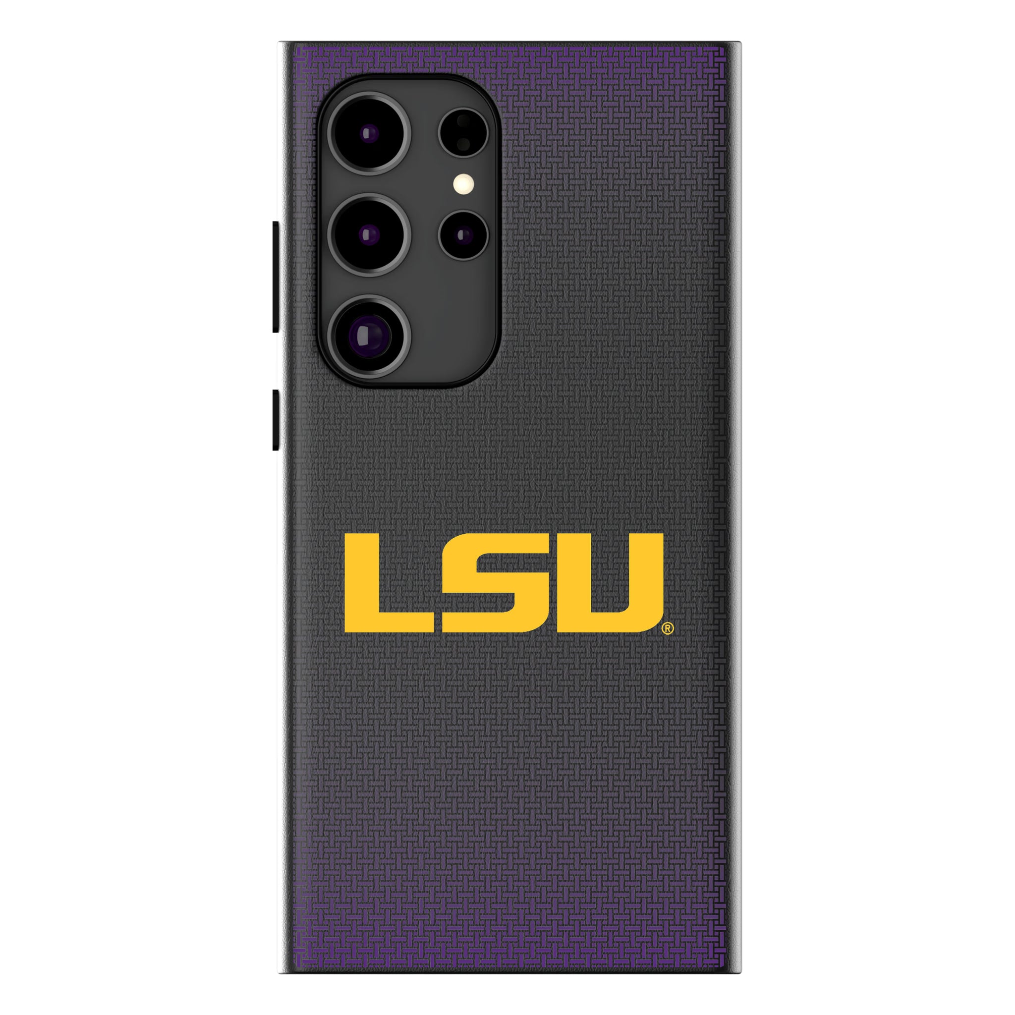 Louisiana State University Tigers Linen Galaxy MagSafe Compatible Phone Case for Samsung Galaxy