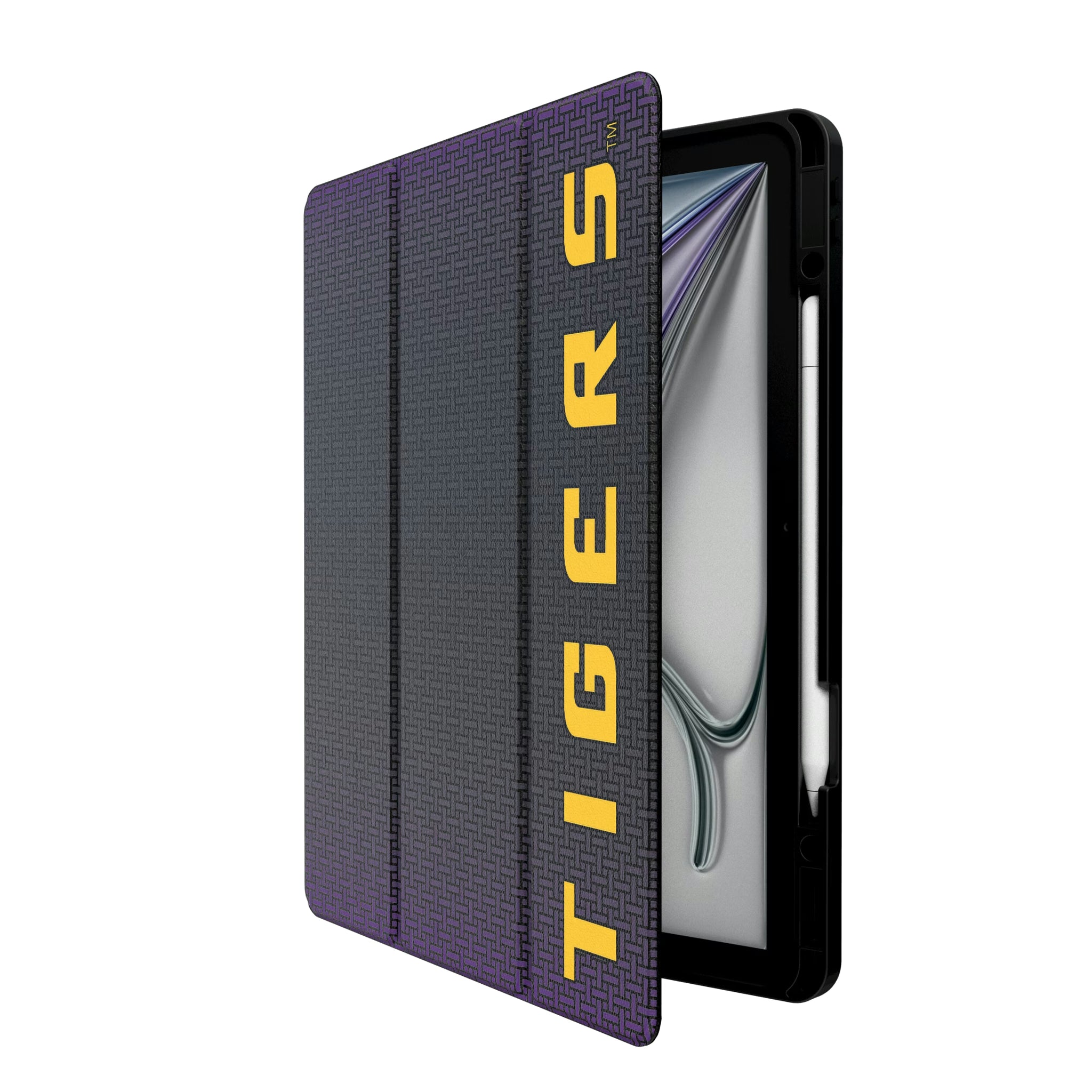 Louisiana State University Tigers Linen iPad Tablet Case for Apple iPad