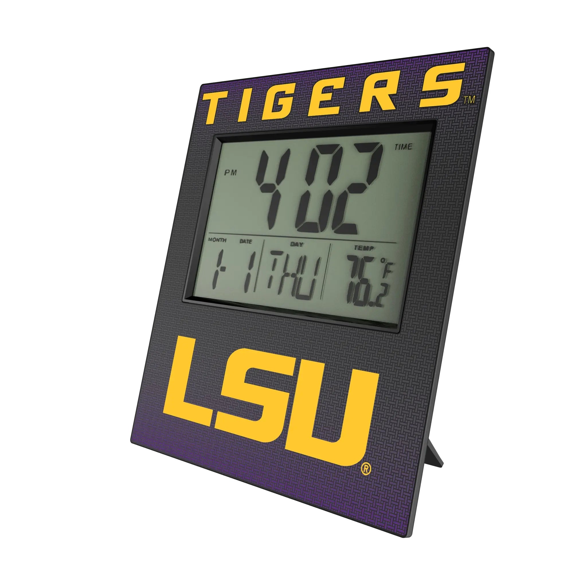 Louisiana State University Tigers Linen Wall Clock