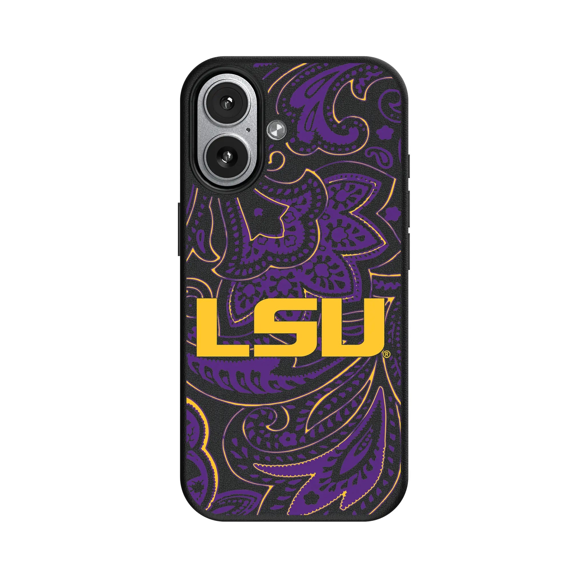 Louisiana State University Tigers Paisley iPhone MagSafe Compatible Phone Case for Apple iPhone#Device_iPhone 17
