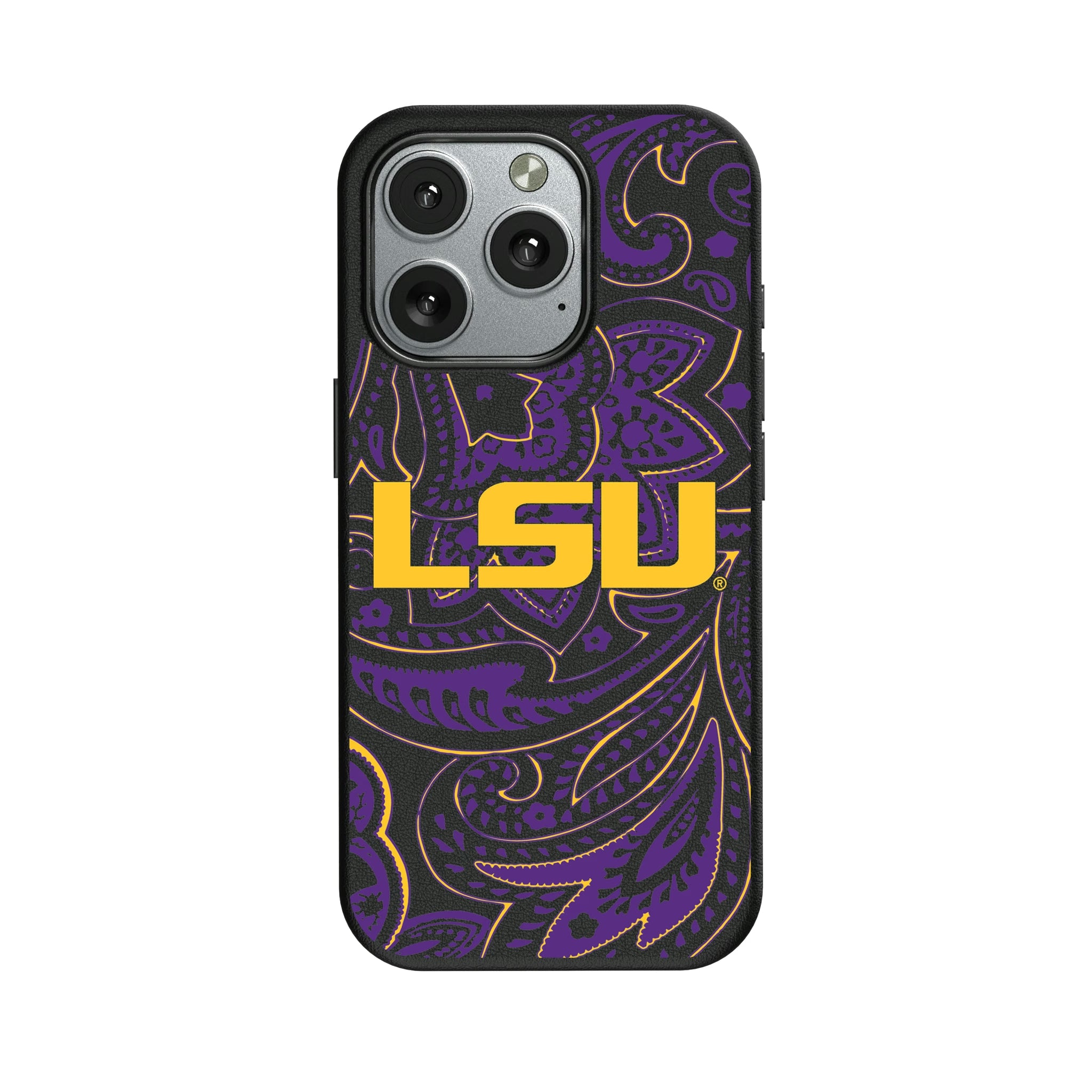 Louisiana State University Tigers Paisley iPhone MagSafe Compatible Phone Case for Apple iPhone