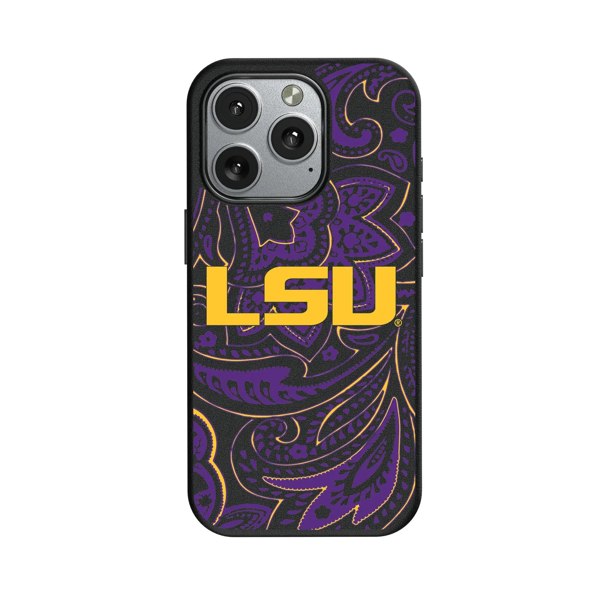 Louisiana State University Tigers Paisley iPhone MagSafe Compatible Phone Case for Apple iPhone