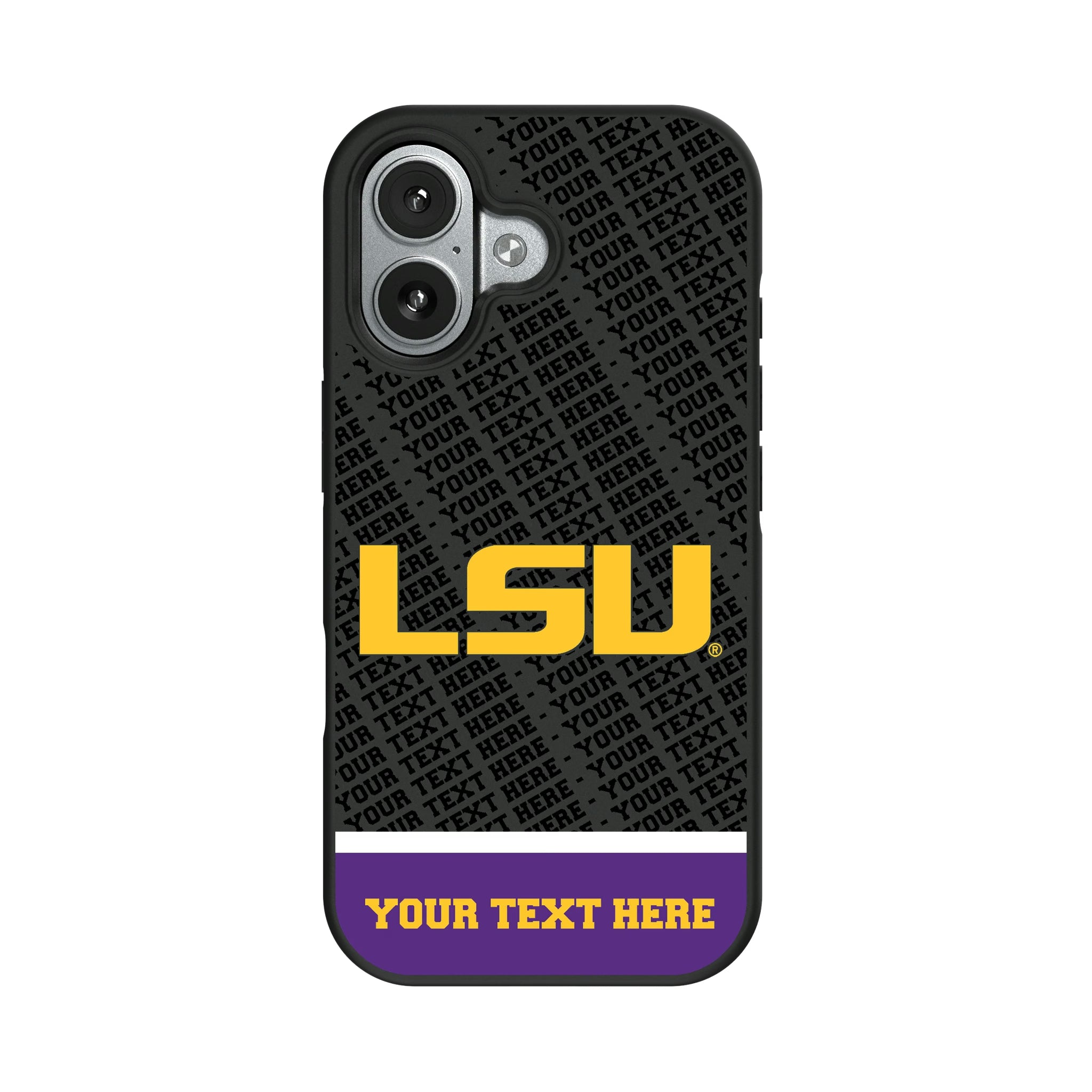 Louisiana State University Tigers Personalized EndZone Plus iPhone Bump Phone Case for Apple iPhone#Device_iPhone 17