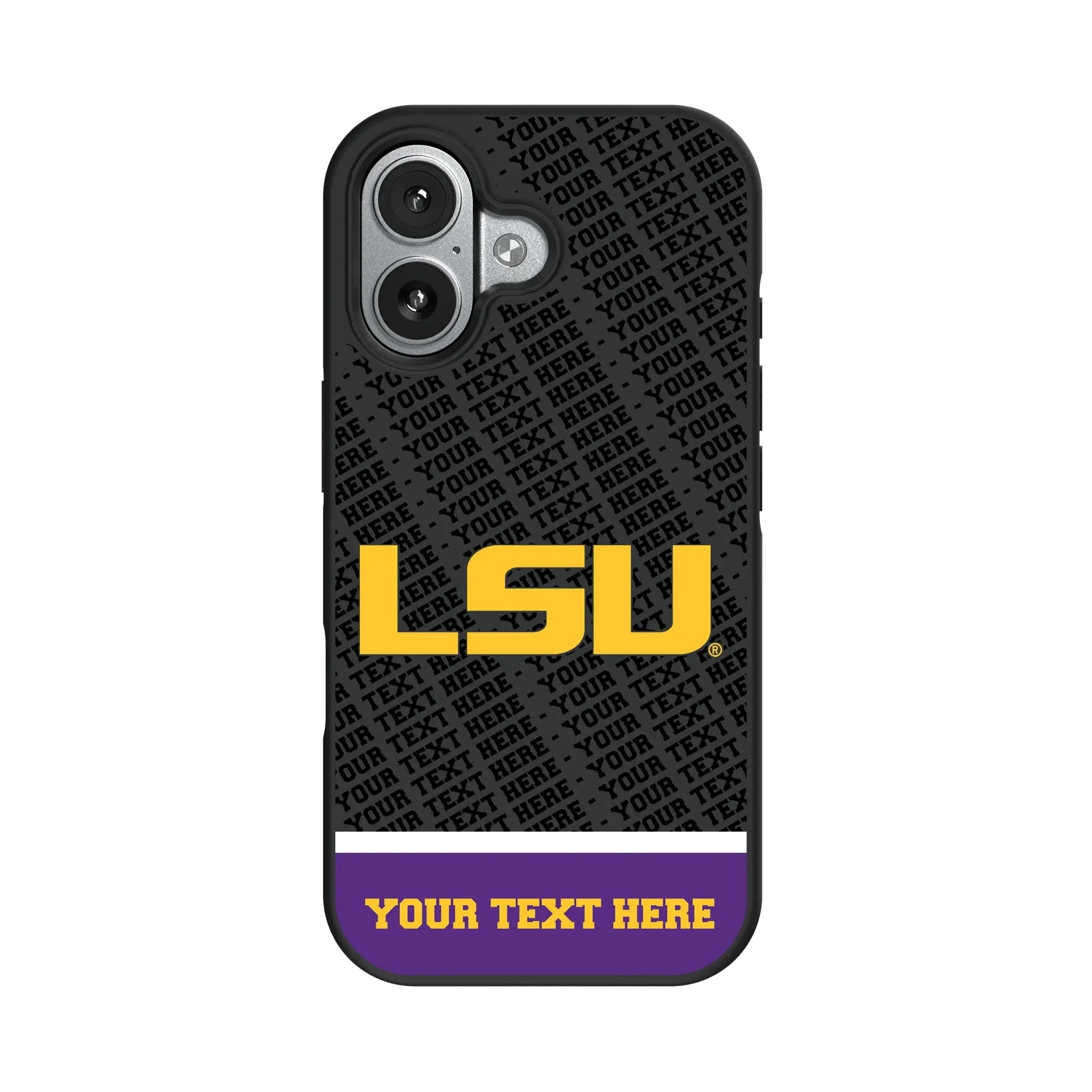 Louisiana State University Tigers Personalized EndZone Plus iPhone Bump Phone Case for Apple iPhone#Device_iPhone 17