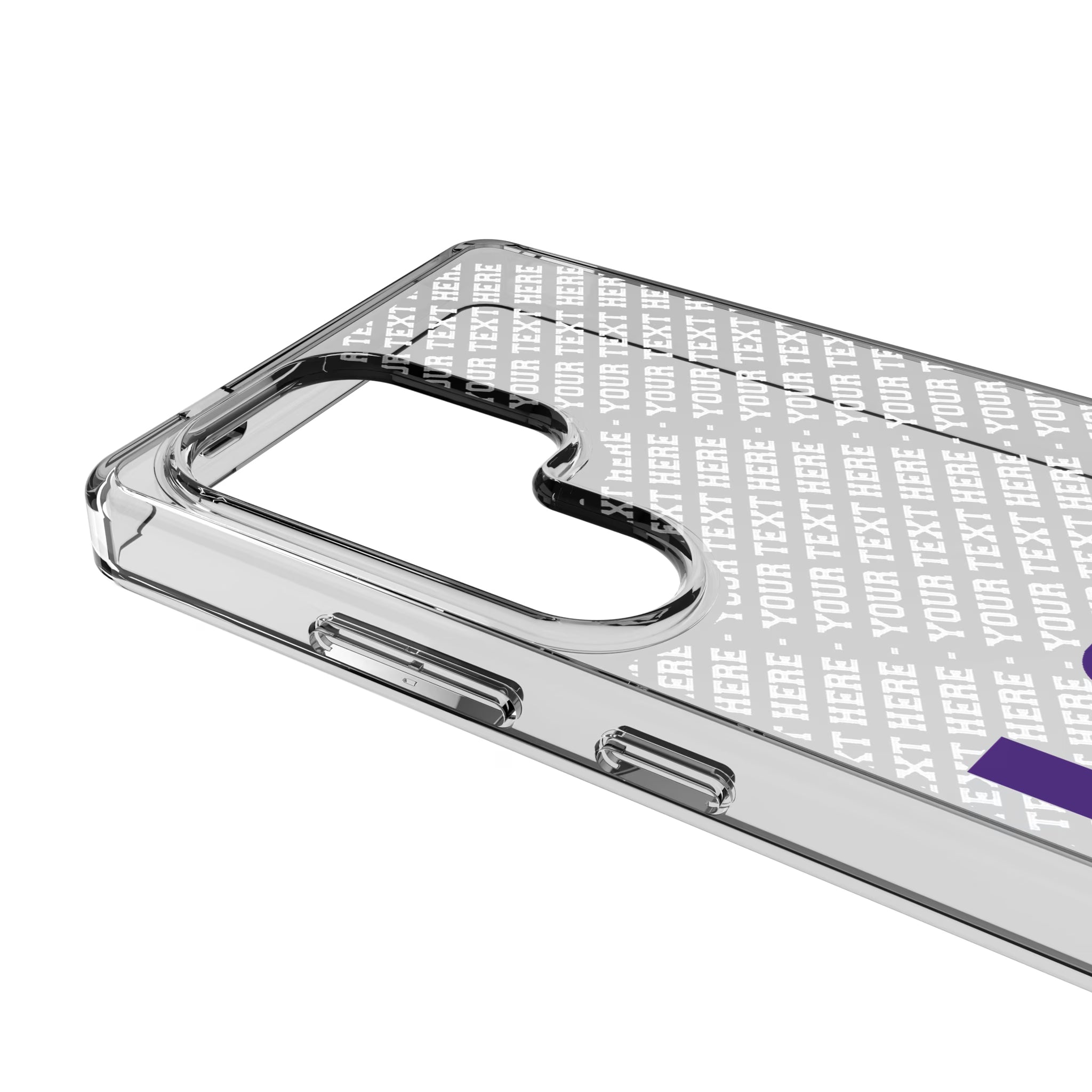 Louisiana State University Tigers Personalized EndZone Plus Galaxy Clear Phone Case for Samsung Galaxy - Detail