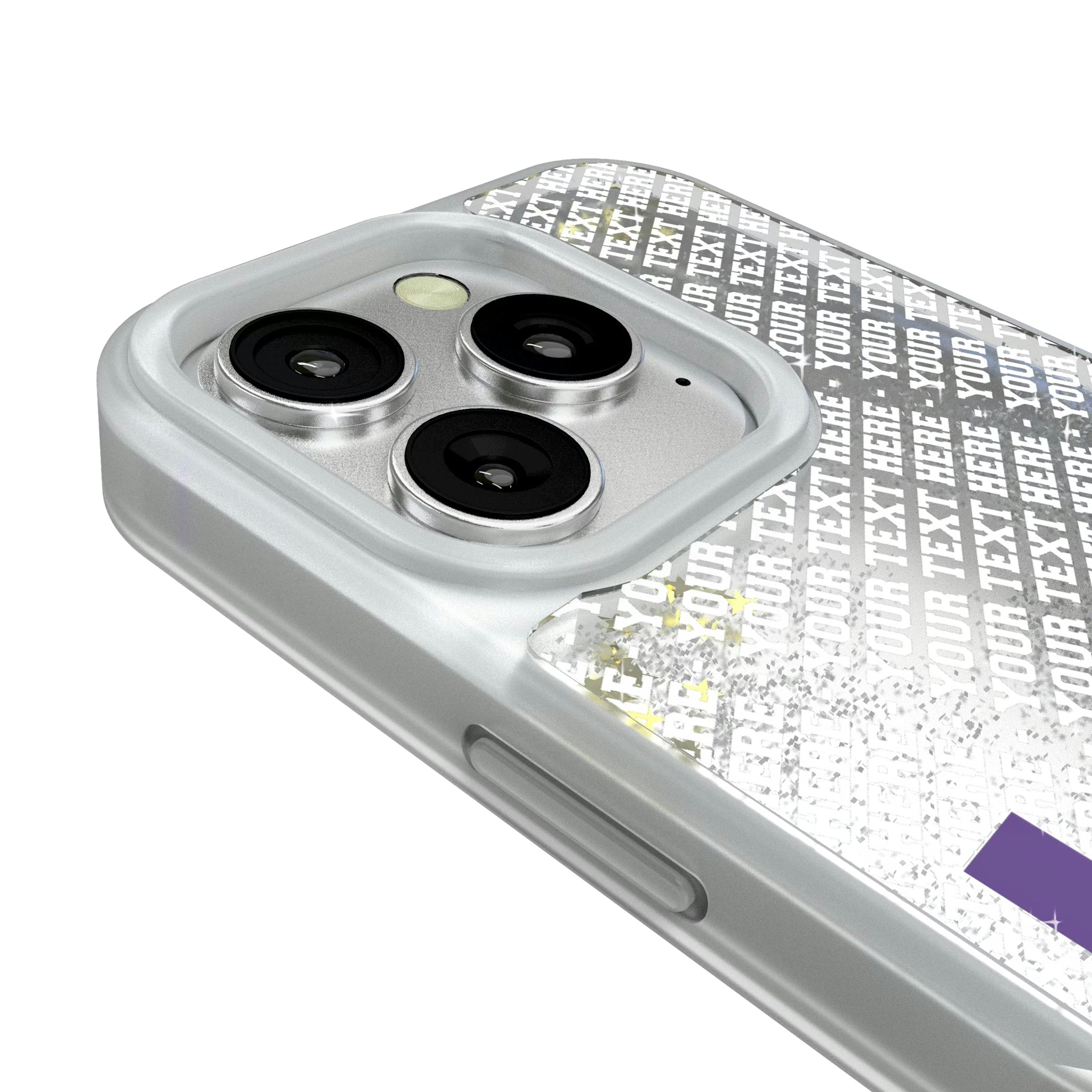 Louisiana State University Tigers Personalized EndZone Plus iPhone Glitter Phone Case for Apple iPhone - Detail#Device_iPhone 16 Pro