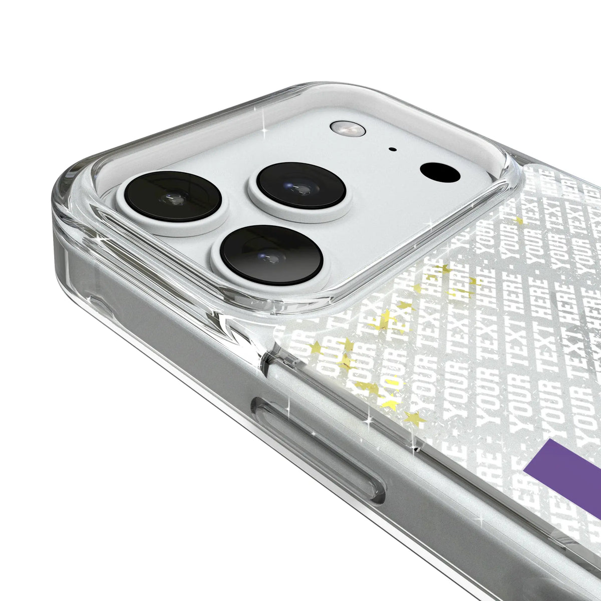 Louisiana State University Tigers Personalized EndZone Plus iPhone Glitter Phone Case for Apple iPhone - Detail#Device_iPhone 18 Pro