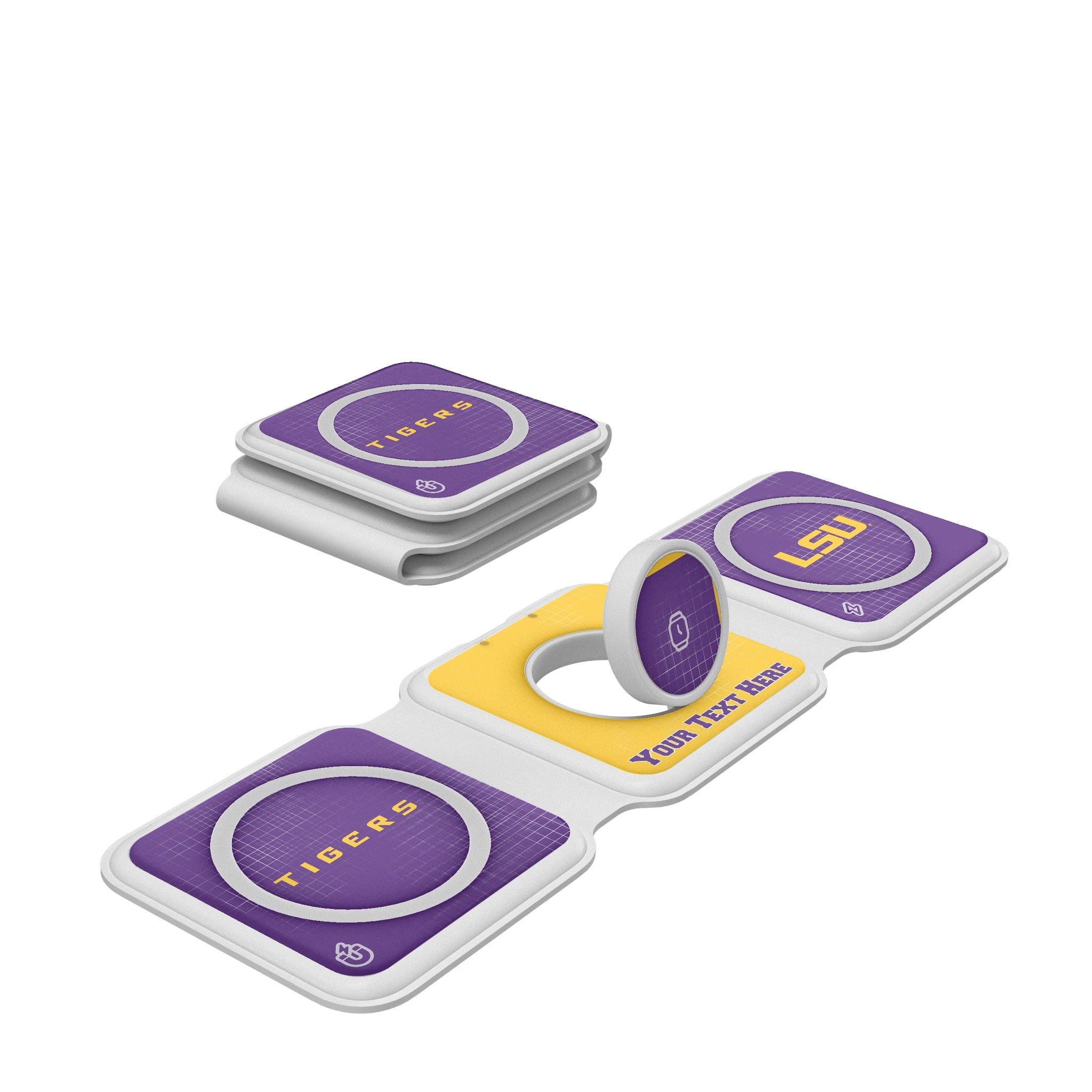 Louisiana State University Tigers Personalized Hatch Foldable 3 in 1 Charger