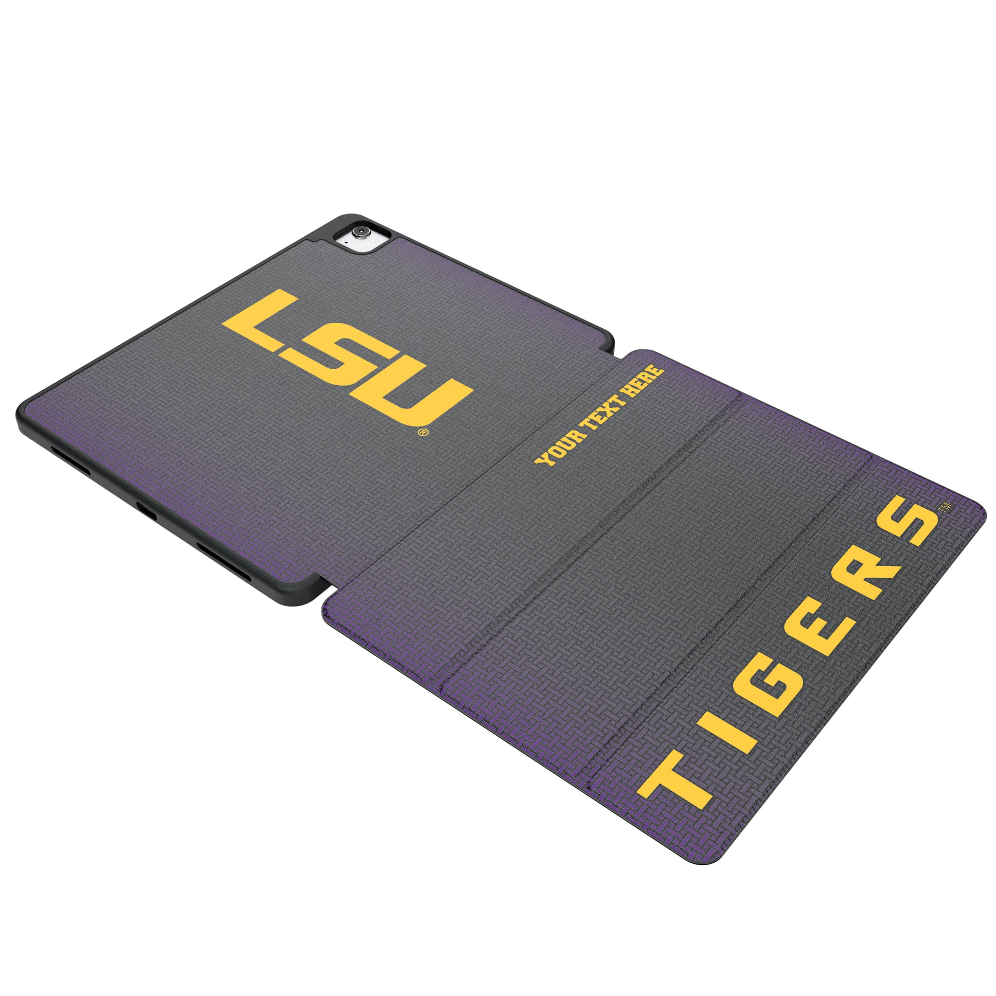 Louisiana State University Tigers Personalized Linen iPad Tablet Case for Apple iPad