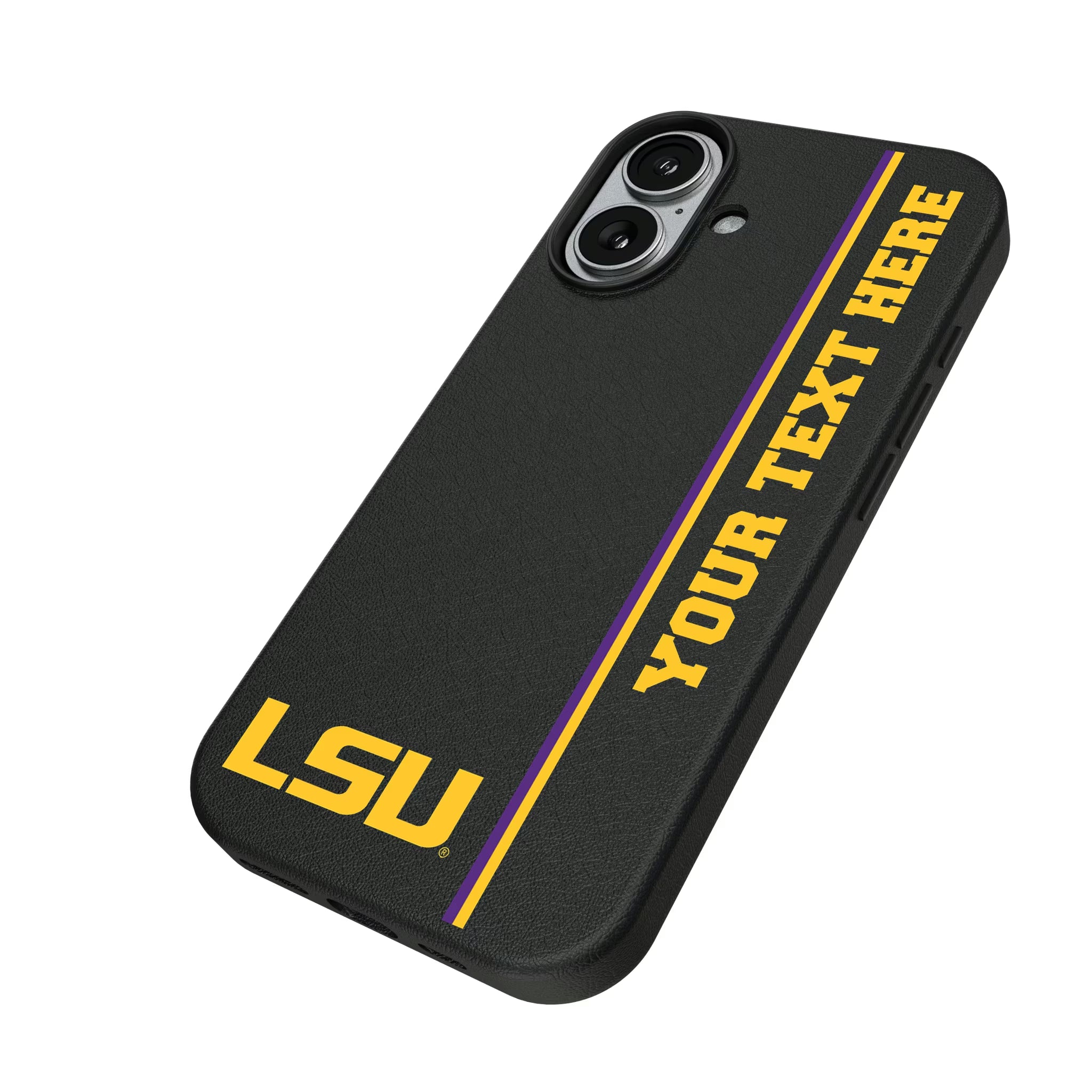 Louisiana State University Tigers Personalized Sidebard iPhone MagSafe Compatible Phone Case for Apple iPhone - Isometric View#Device_iPhone 17