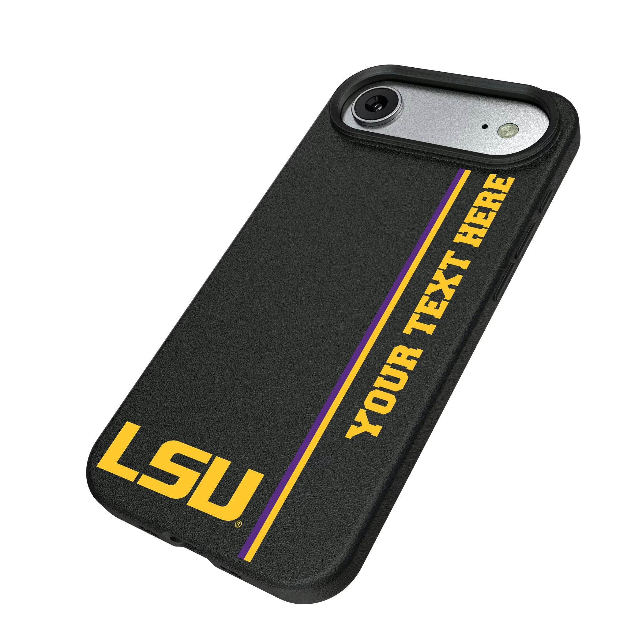 Louisiana State University Tigers Personalized Sidebard iPhone MagSafe Compatible Phone Case for Apple iPhone - Isometric View#Device_iPhone Air
