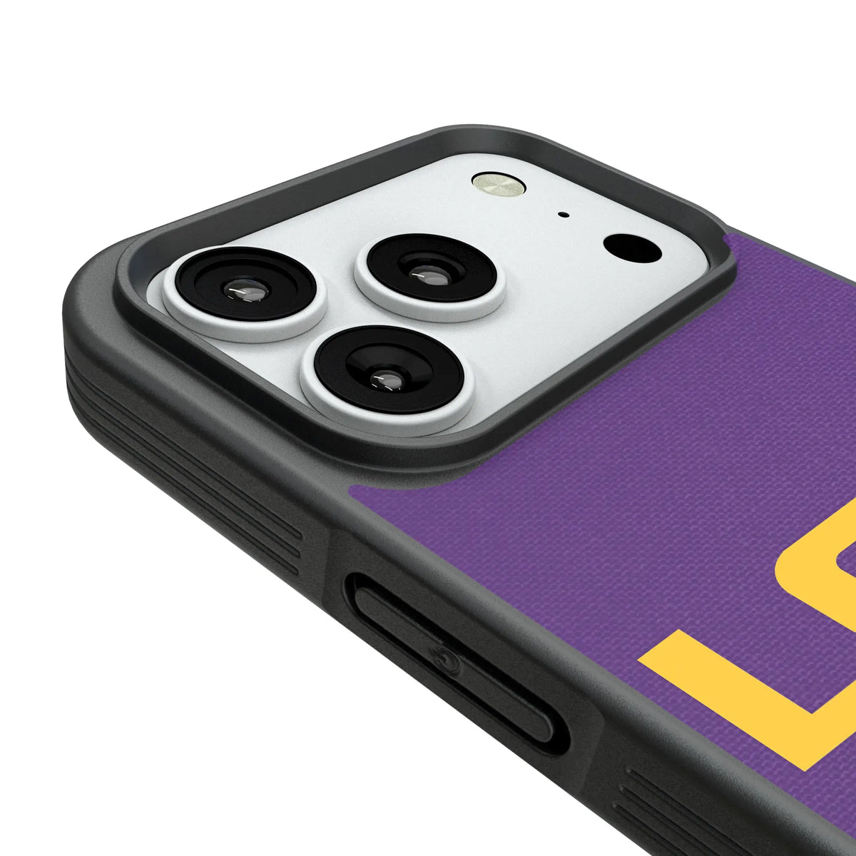 Louisiana State University Tigers Personalized Stripe iPhone Bump Phone Case for Apple iPhone - Detail#Device_iPhone 18 Pro