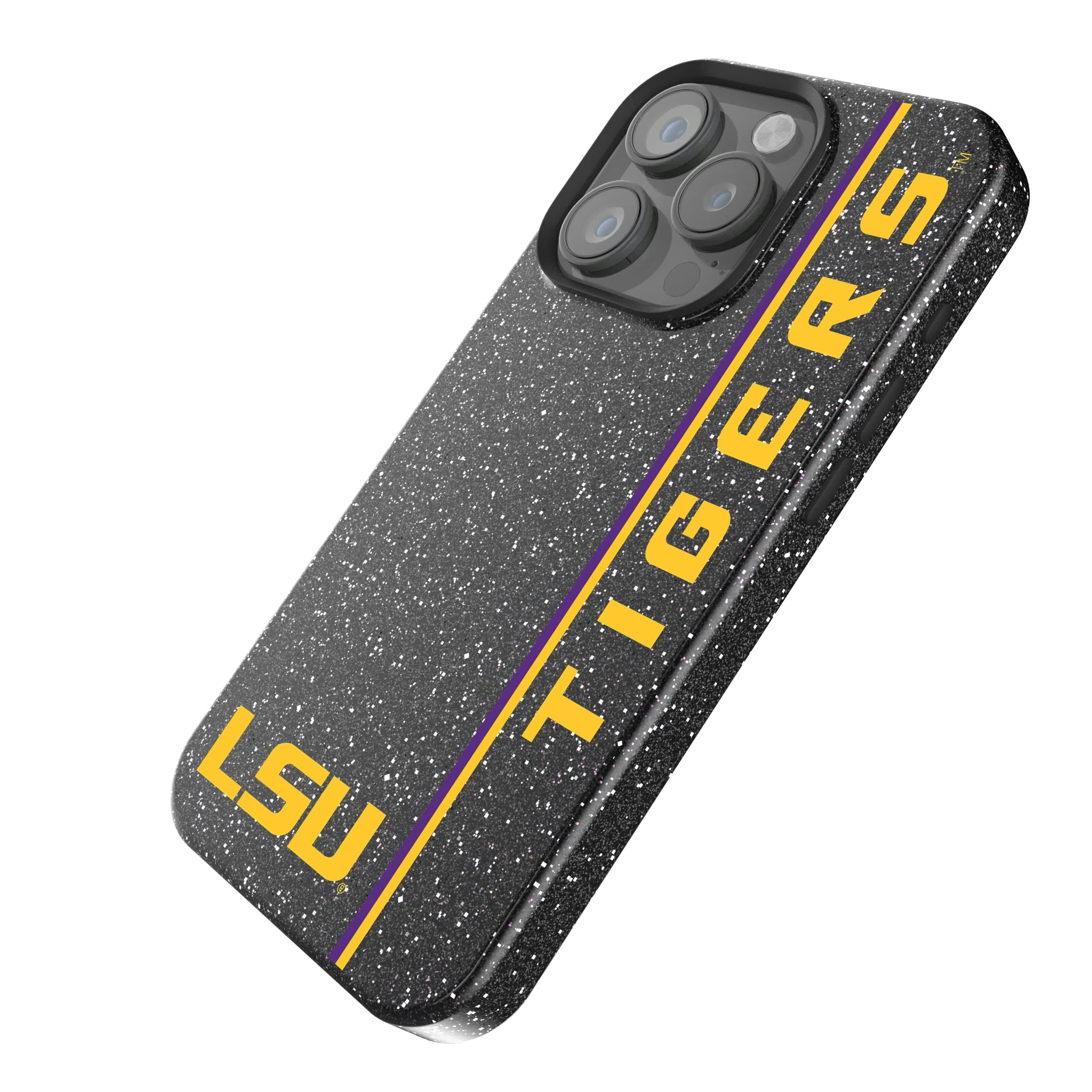 Louisiana State University Tigers Sidebar iPhone Bling Phone Case for Apple iPhone - Isometric View