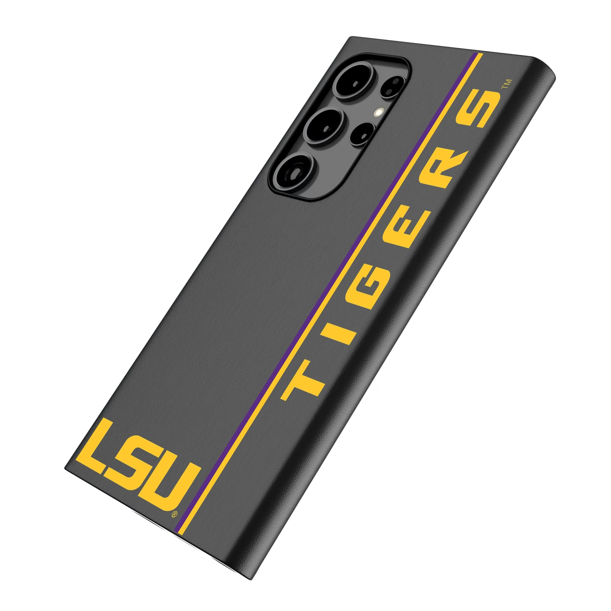 Louisiana State University Tigers Sidebar Galaxy MagSafe Compatible Phone Case for Samsung Galaxy - Isometric View
