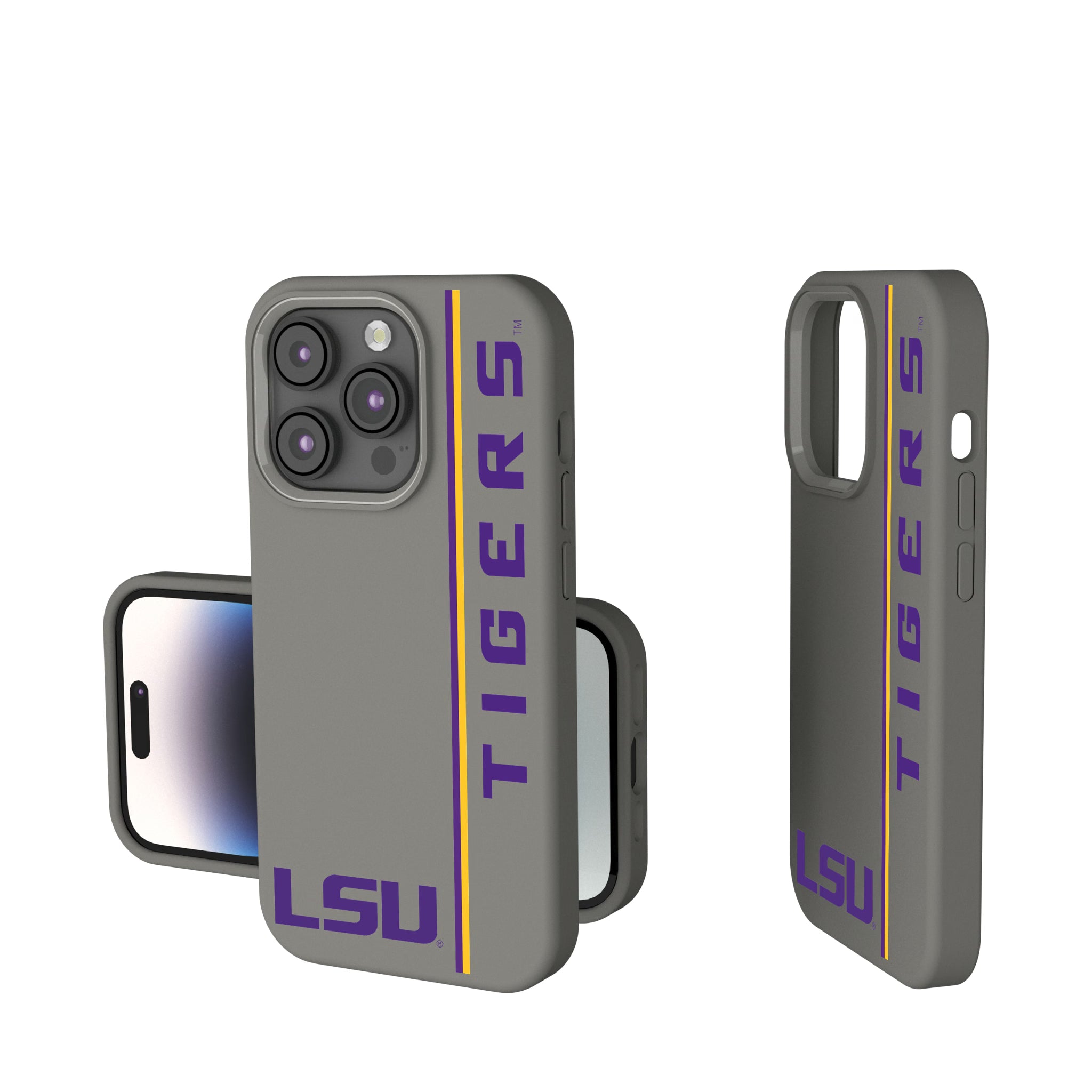 Louisiana State University Tigers Sidebar iPhone Soft Touch Phone Case for Apple iPhone