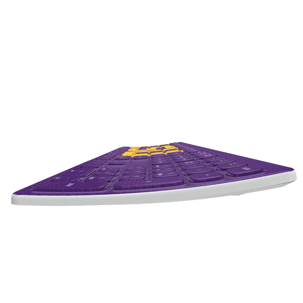 Louisiana State University Tigers Solid KKB605 Curved Wireless Keyboard