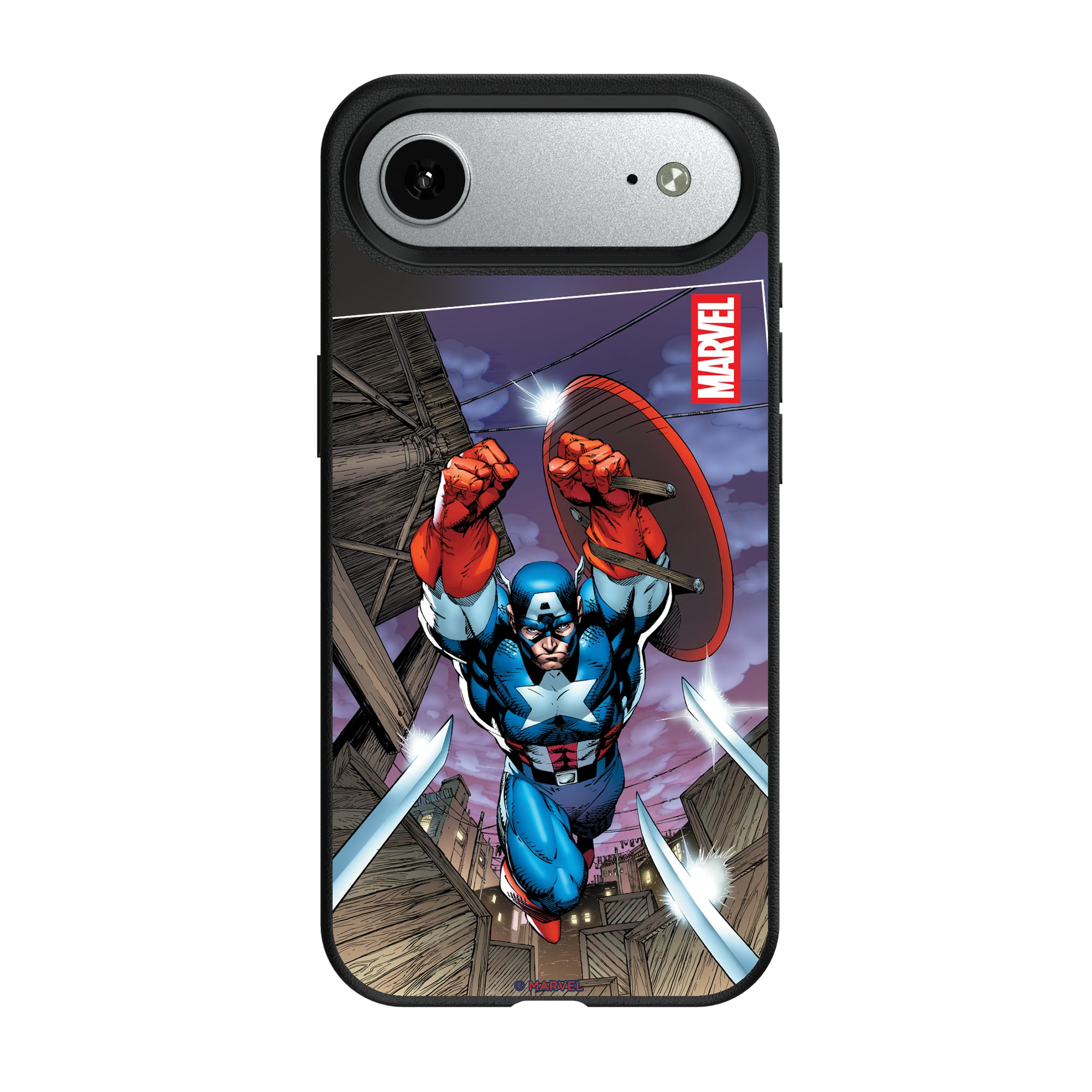 Marvel Avengers Captain America Cover Art iPhone MagSafe Compatible Phone Case for Apple iPhone#Device_iPhone Air