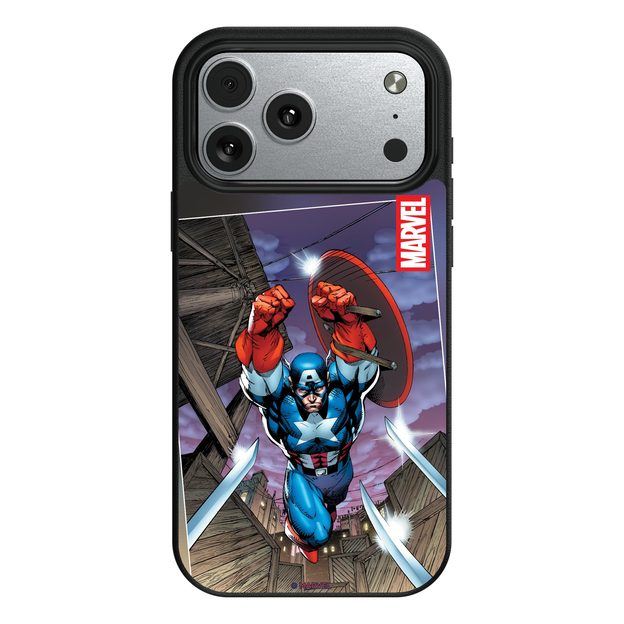 Marvel Avengers Captain America Cover Art iPhone MagSafe Compatible Phone Case for Apple iPhone#Device_iPhone 17 Pro Max
